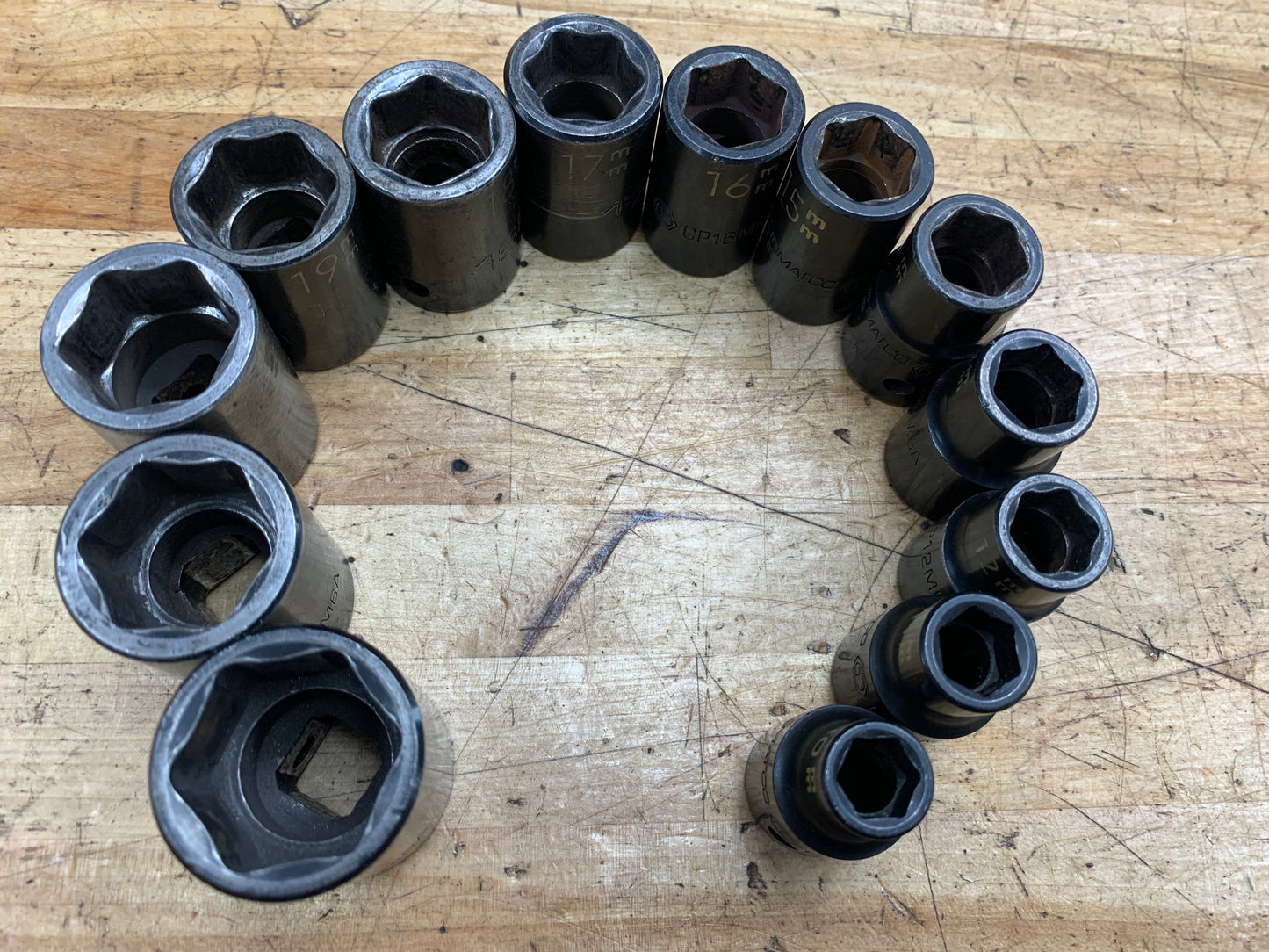 Matco 1/2” Metric Shallow Impact Socket Set 10-24mm 13pc