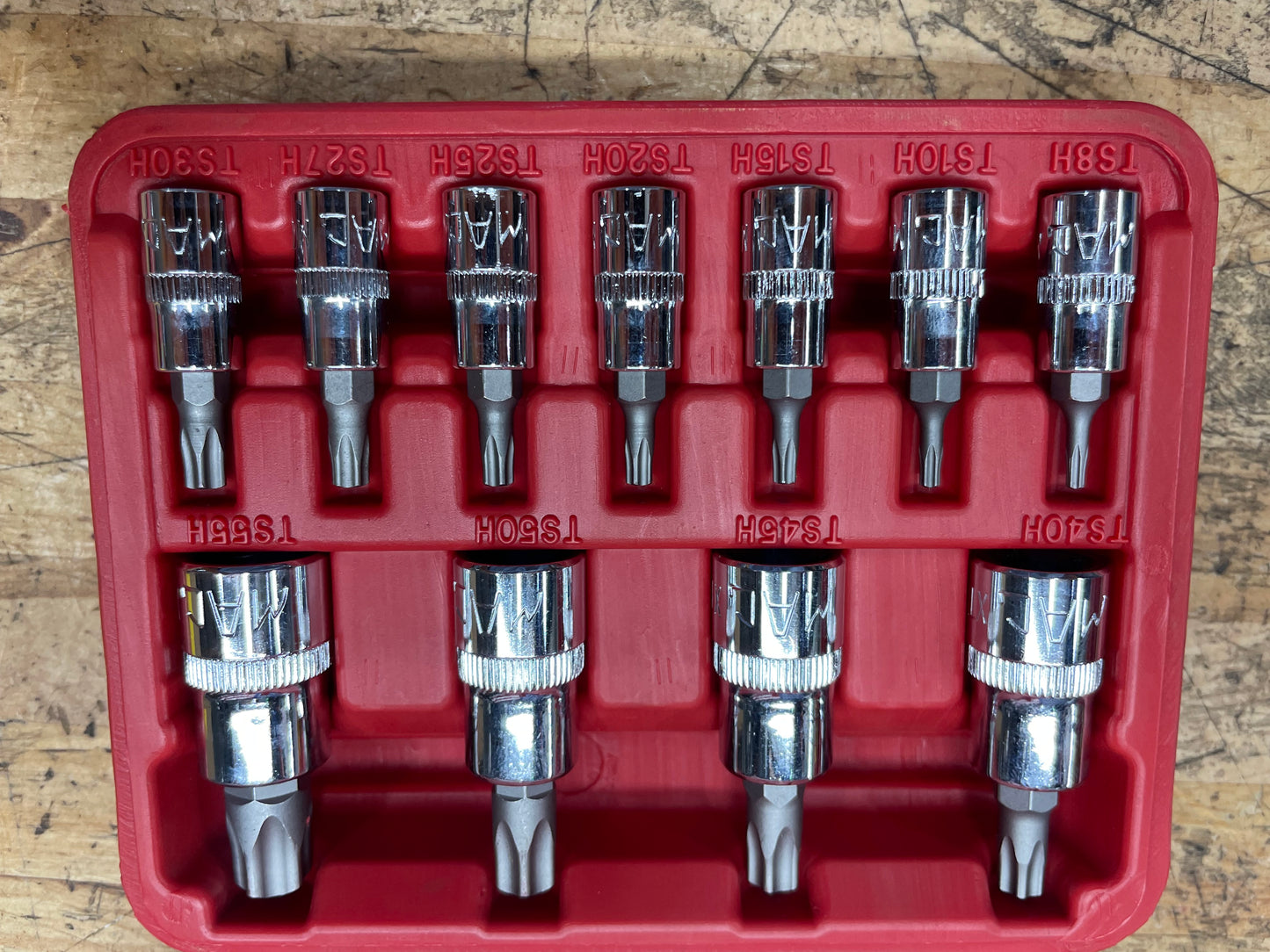Mac Tools Security Torx Socket Set 11pc LIKE NEW SMXTSH11B