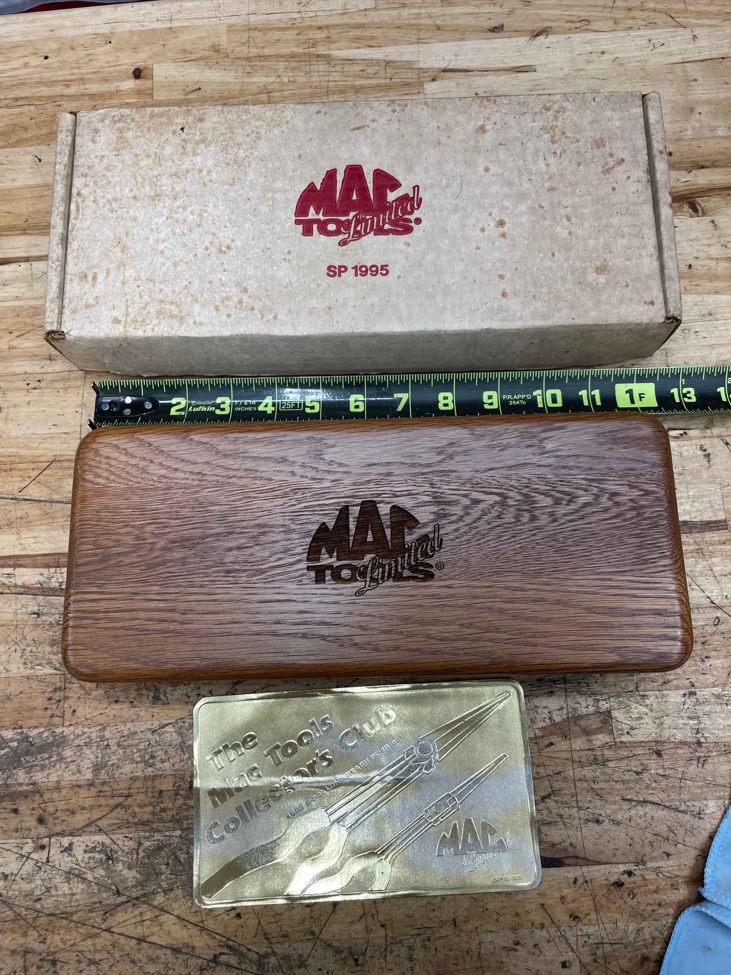 Mac Tools 1995 Limited Edition 24k Gold Plated Needle Nose Plier Set USA 4,195/9,999 SP1995