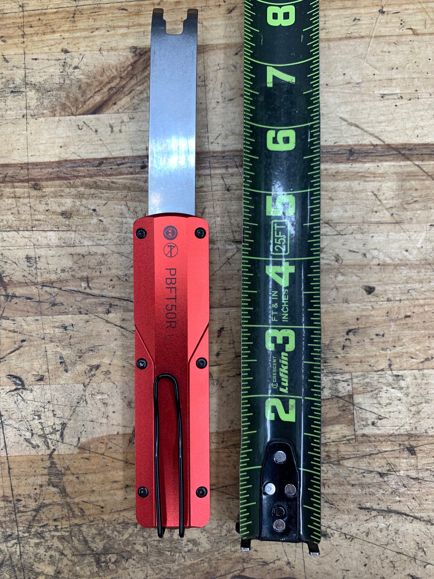 Snap On OTF Red Retractable Clip Removal Trim Panel Tool BRAND NEW PBFT50R