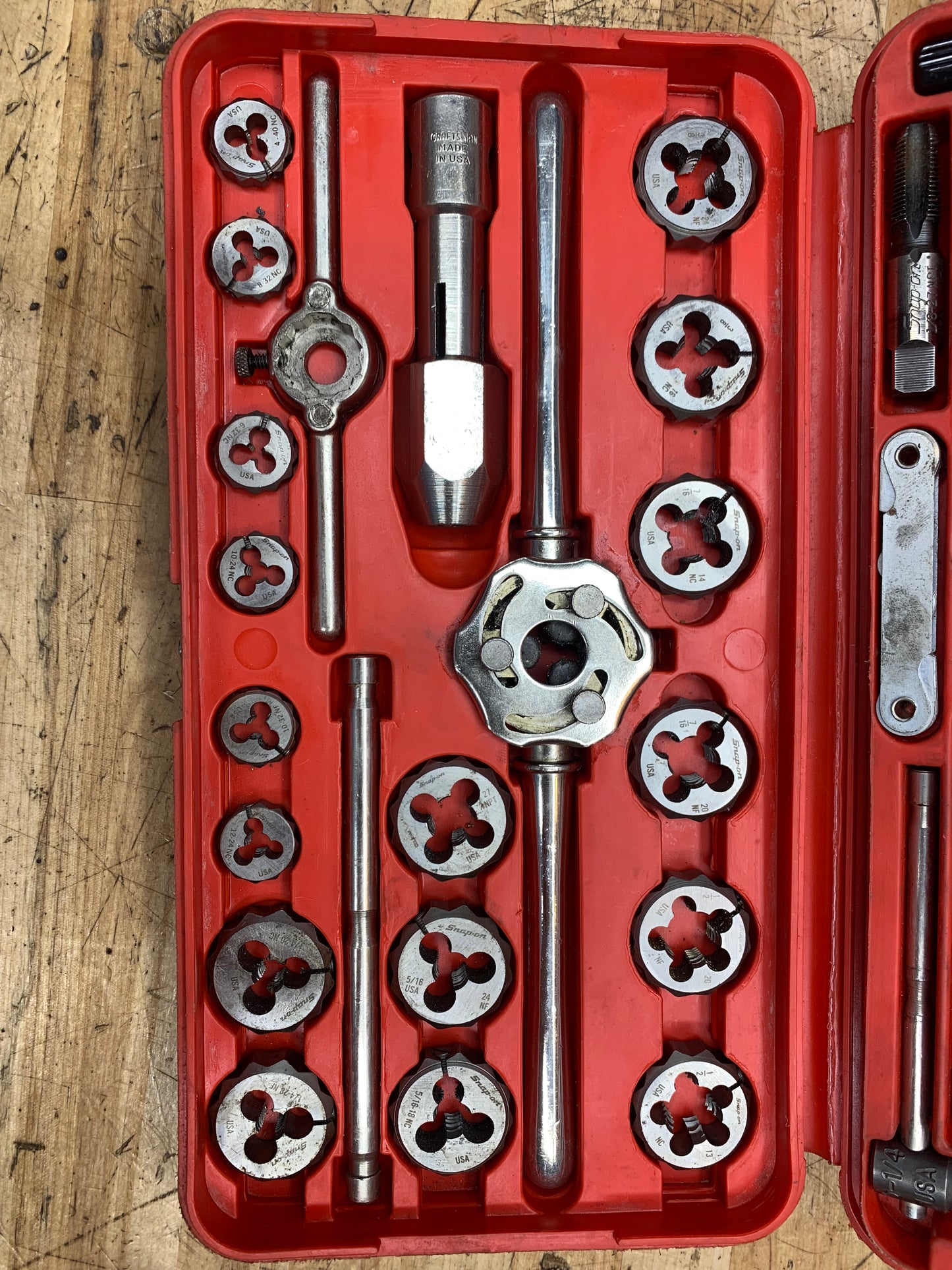 Snap On SAE Tap and Die Set COMPLETE USA TD2425