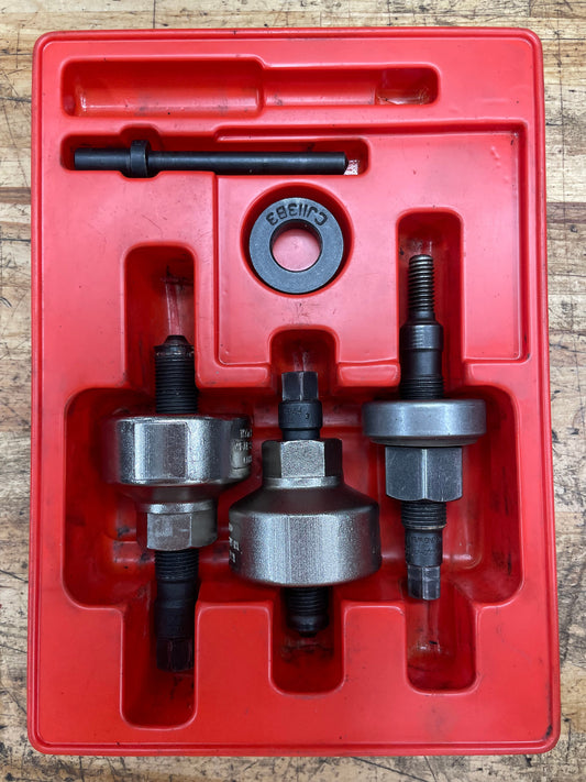 Snap On Power Steering Pulley Puller Installer Tray Set CJ3PSA