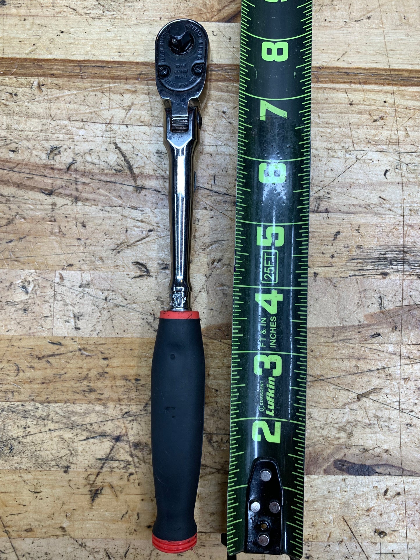 Snap On 1/4” Locking Flex Head Ratchet Soft Grip USA THLX72