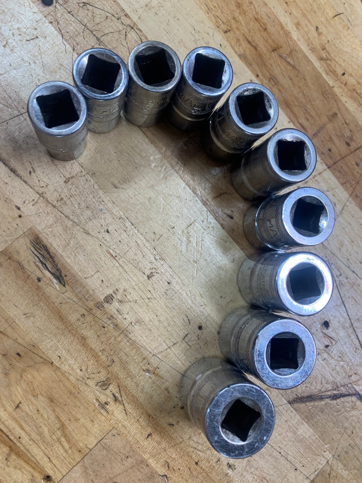 Mac Tools 3/8 Metric Shallow Socket Set 10pc  6pt