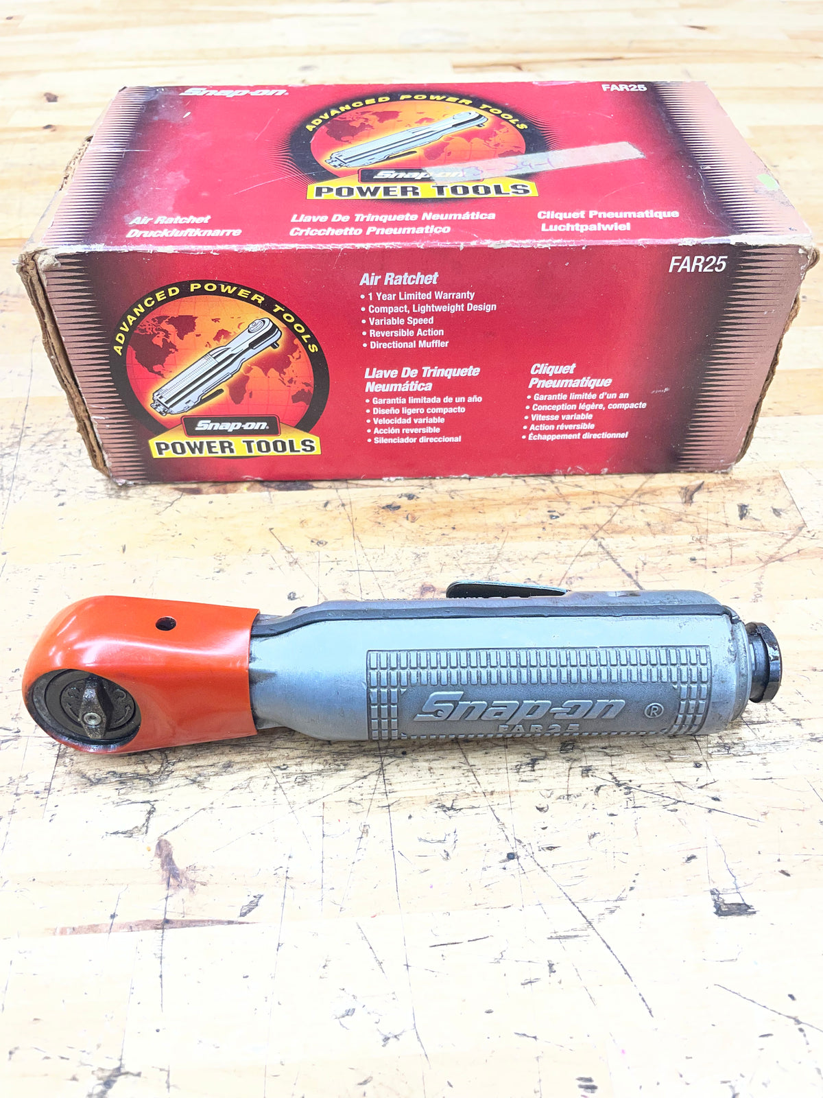 Snap On 1/4” Air Ratchet Pneumatic USA FAR25