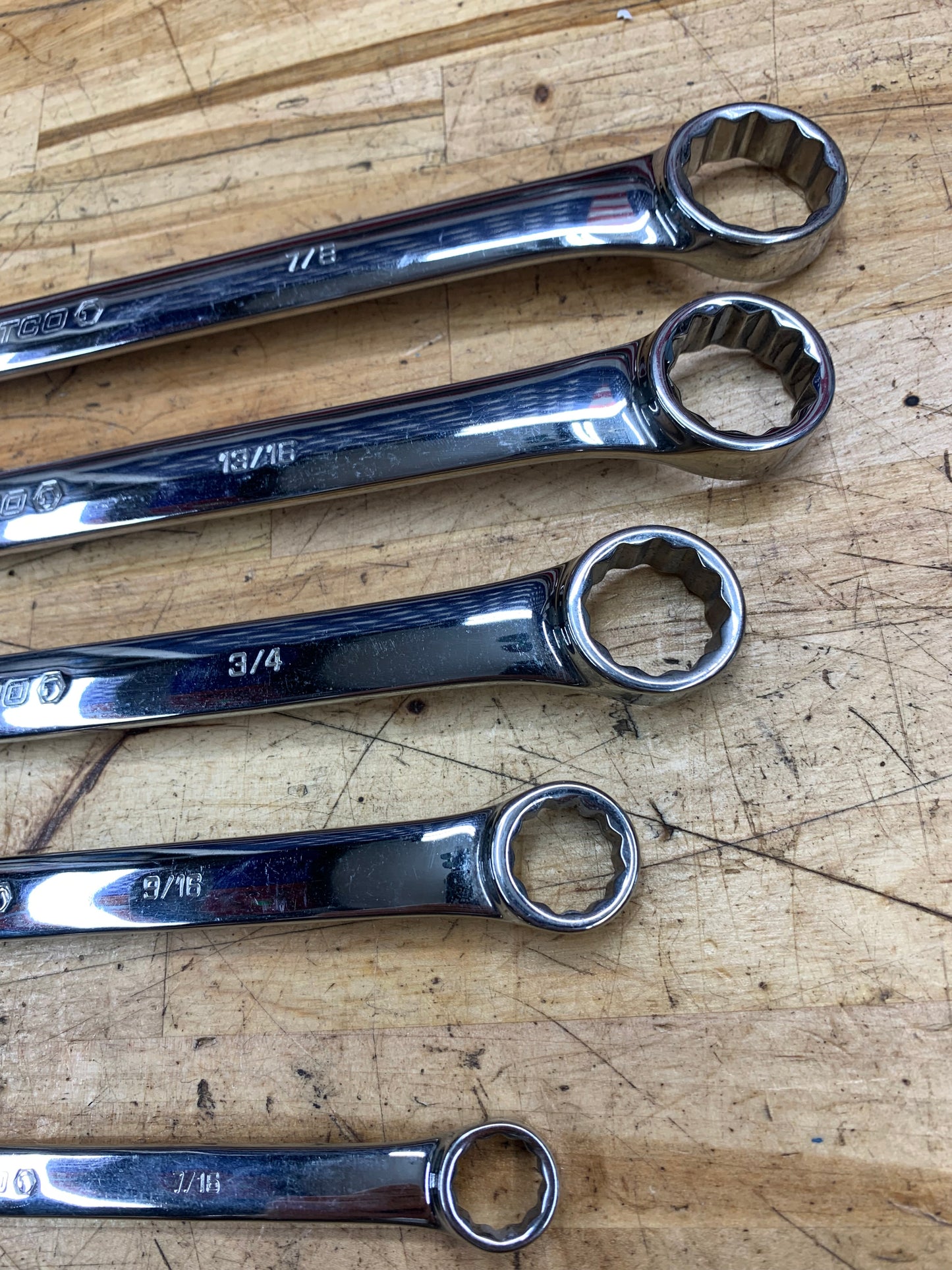 Matco SAE Box Wrench Set 5pc USA