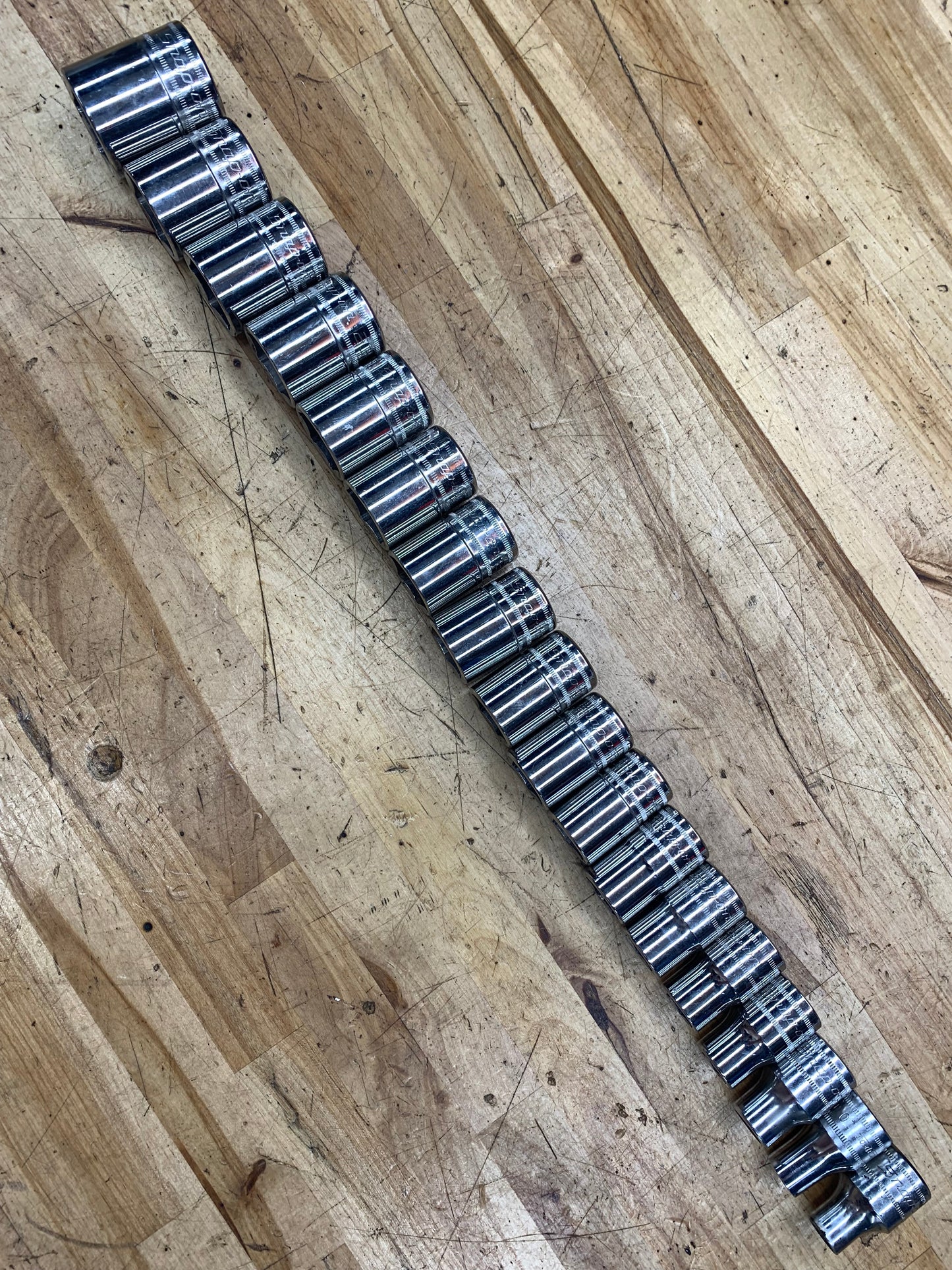 Snap On 1/2" Metric Shallow Socket Set 18pc