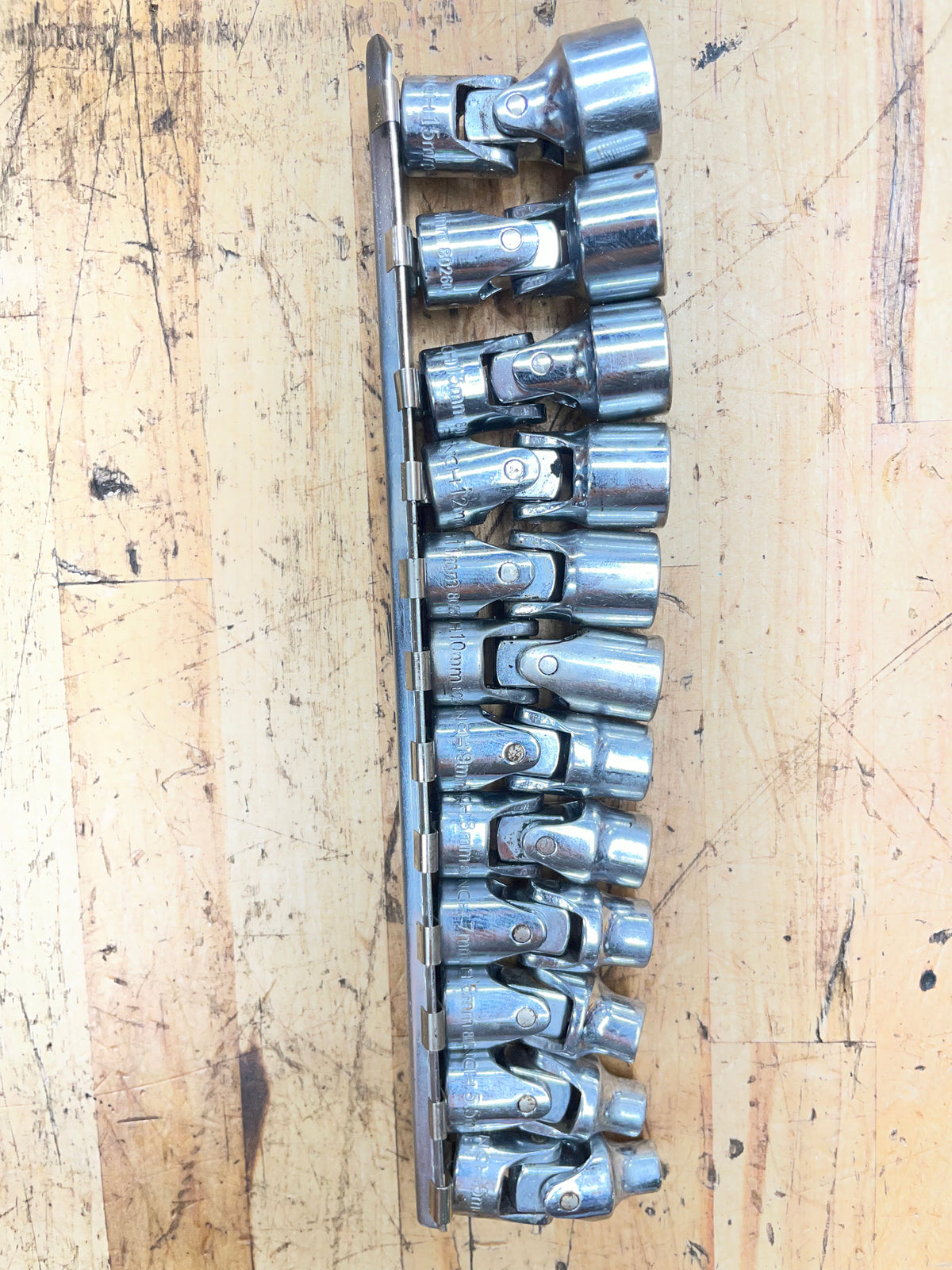 Gearwrench 1/4" Metric Universal Swivel Socket Set 12pc 5-15mm 80311