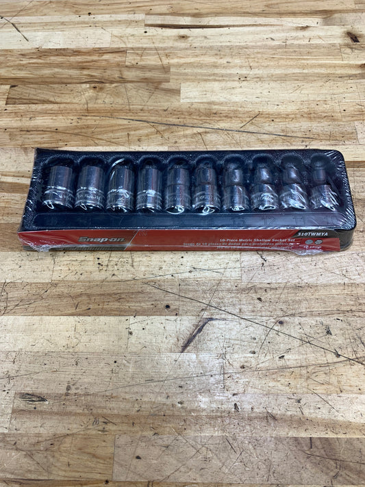 Snap On 1/2” Metric Socket Set 10pc. BRAND NEW 310TWMYA