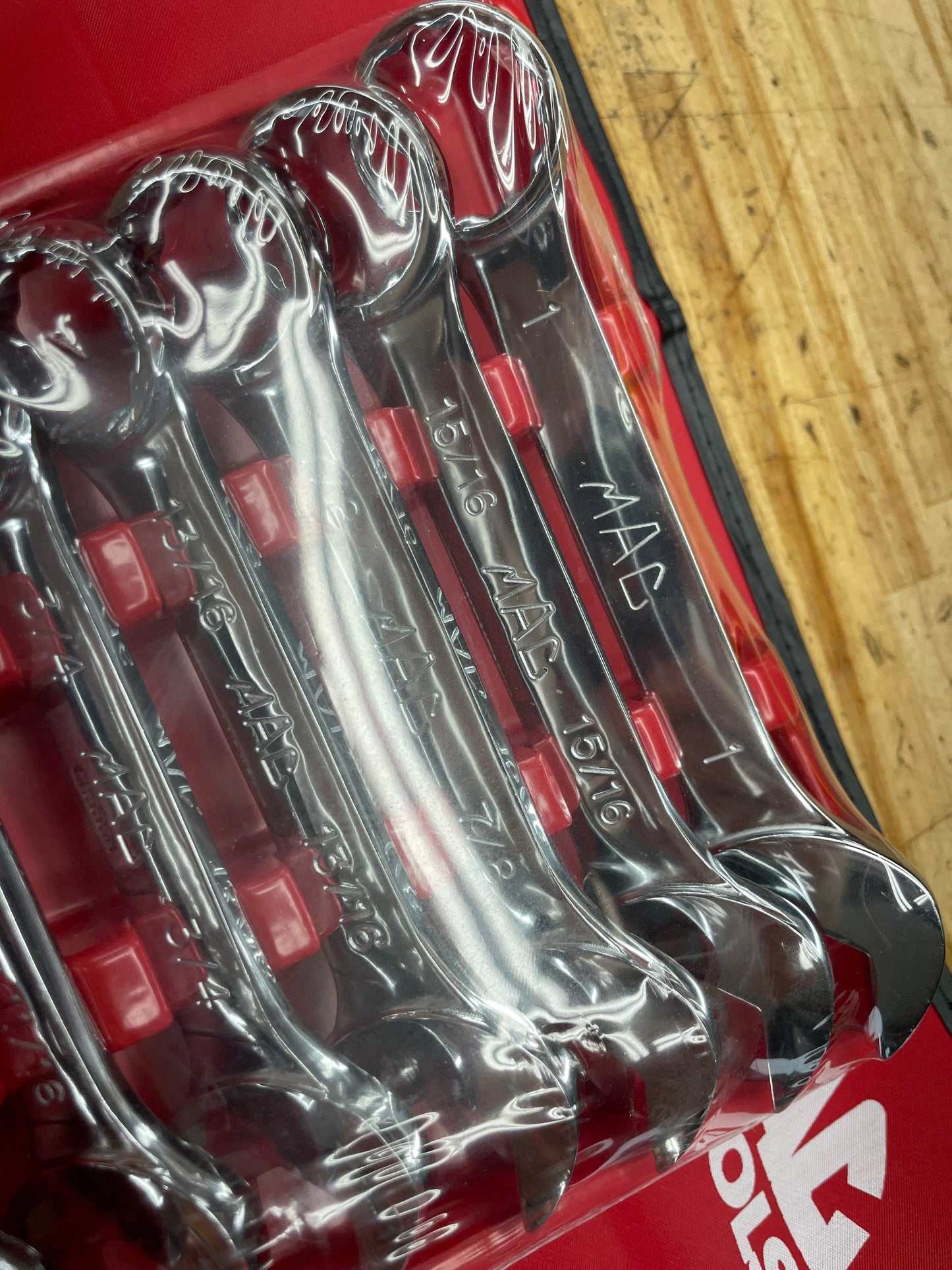 Mac SAE Stubby Combo Wrench Set 7/16”-1” NIB USA VINTAGE SCS102PTR