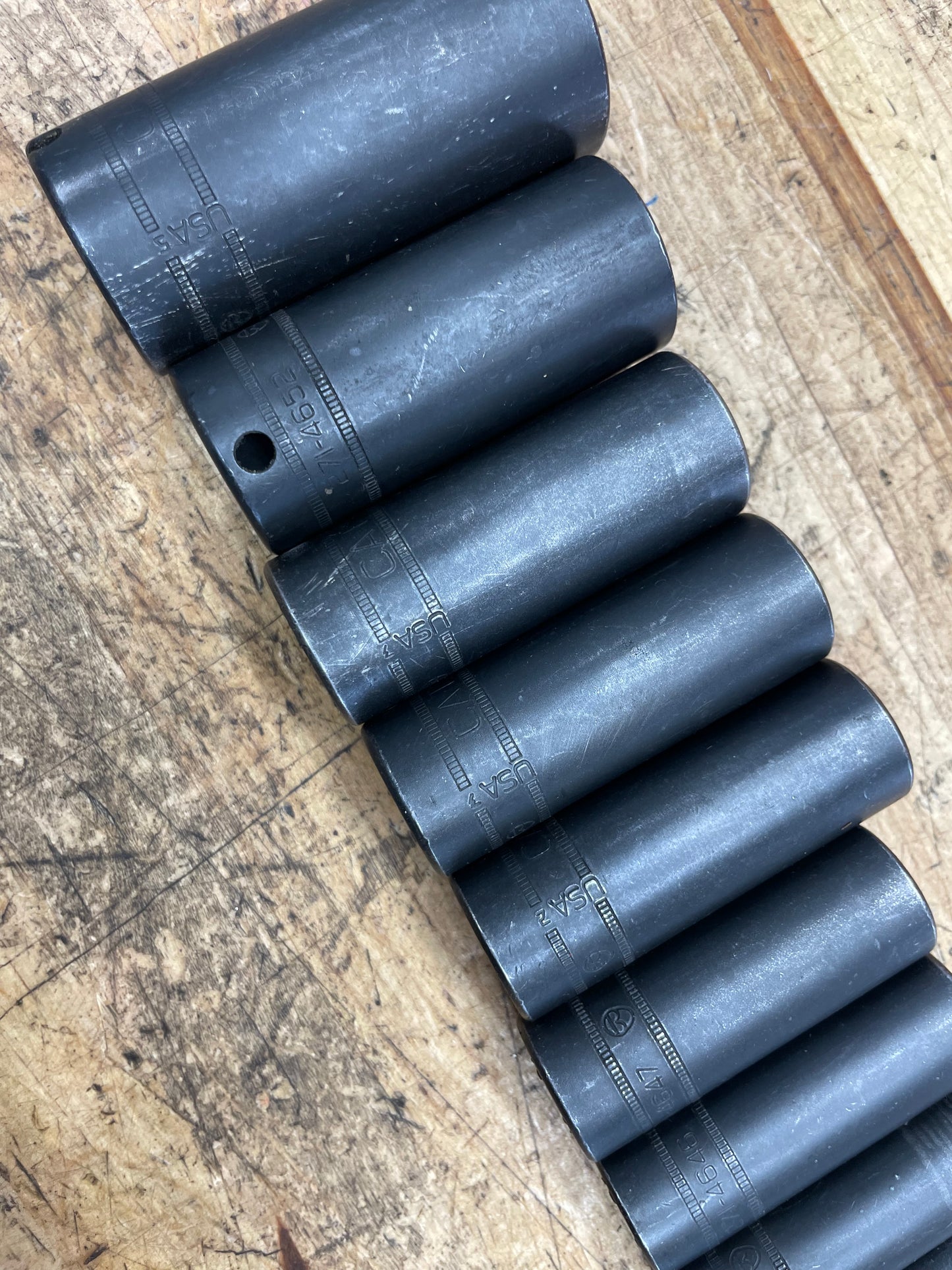 CAT by Snap On 3/8” Metric Deep Impact Socket Set 14pc USA 8-24mm