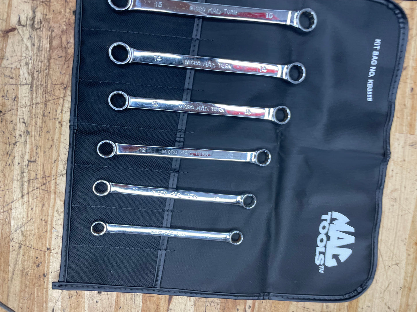 Mac Tools Metric Short Pattern Box Wrench Set 6pc 10-15mm USA