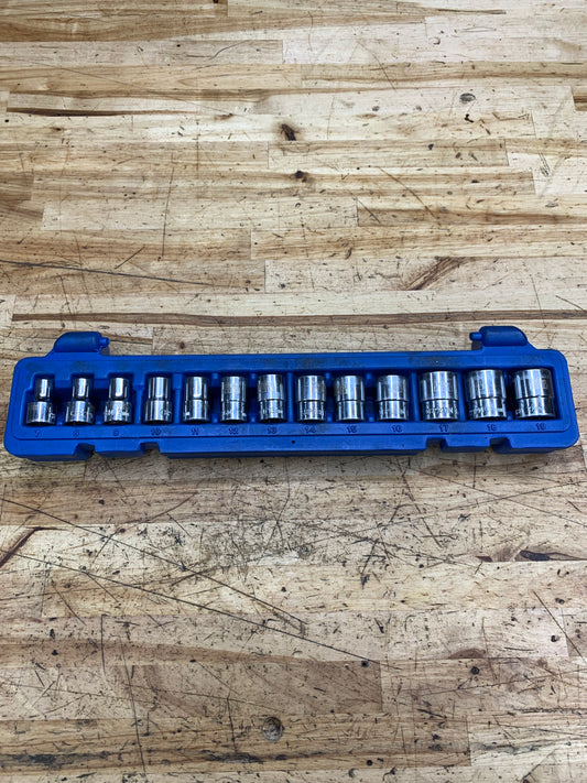 Blue Power by Cornwel 3/8” Metric Shallow Socket Set CBP2M