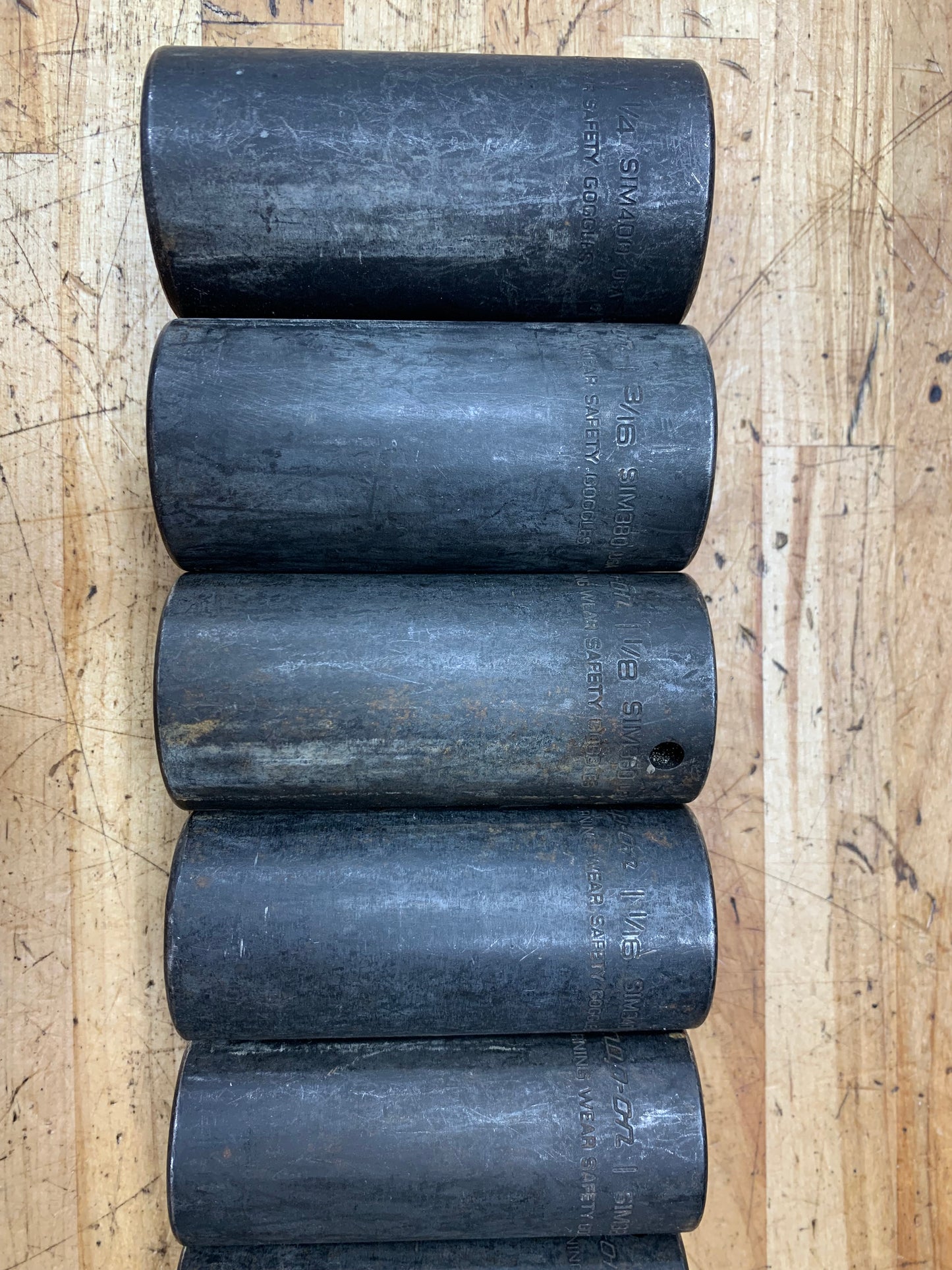 Snap On 1/2" SAE Deep Impact Socket Set 1/2"-1-1/4" 13pc USA 313SIMA