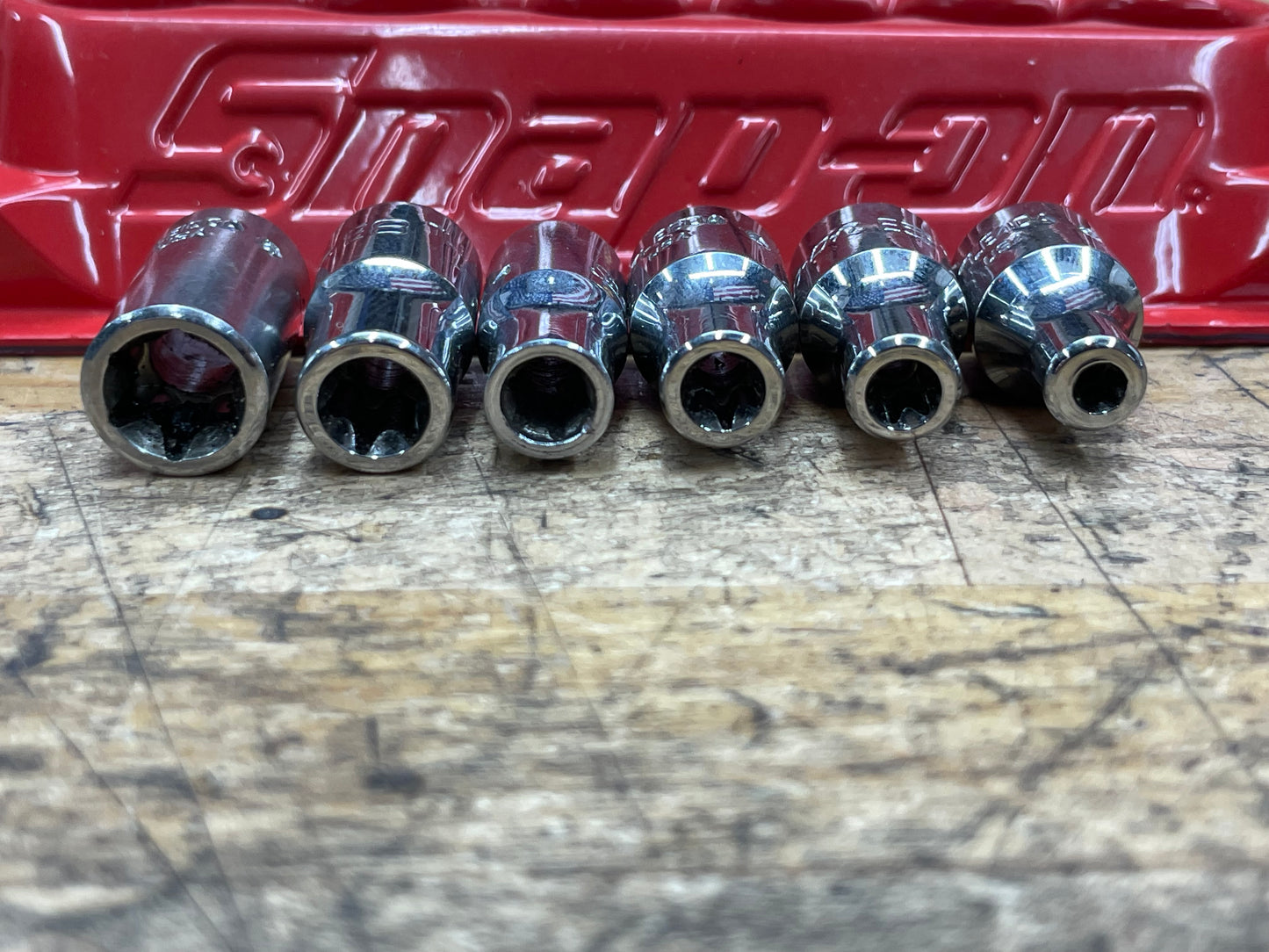 Snap On 1/4" E-Torx Shallow Socket Set 6pc USA 106TLE
