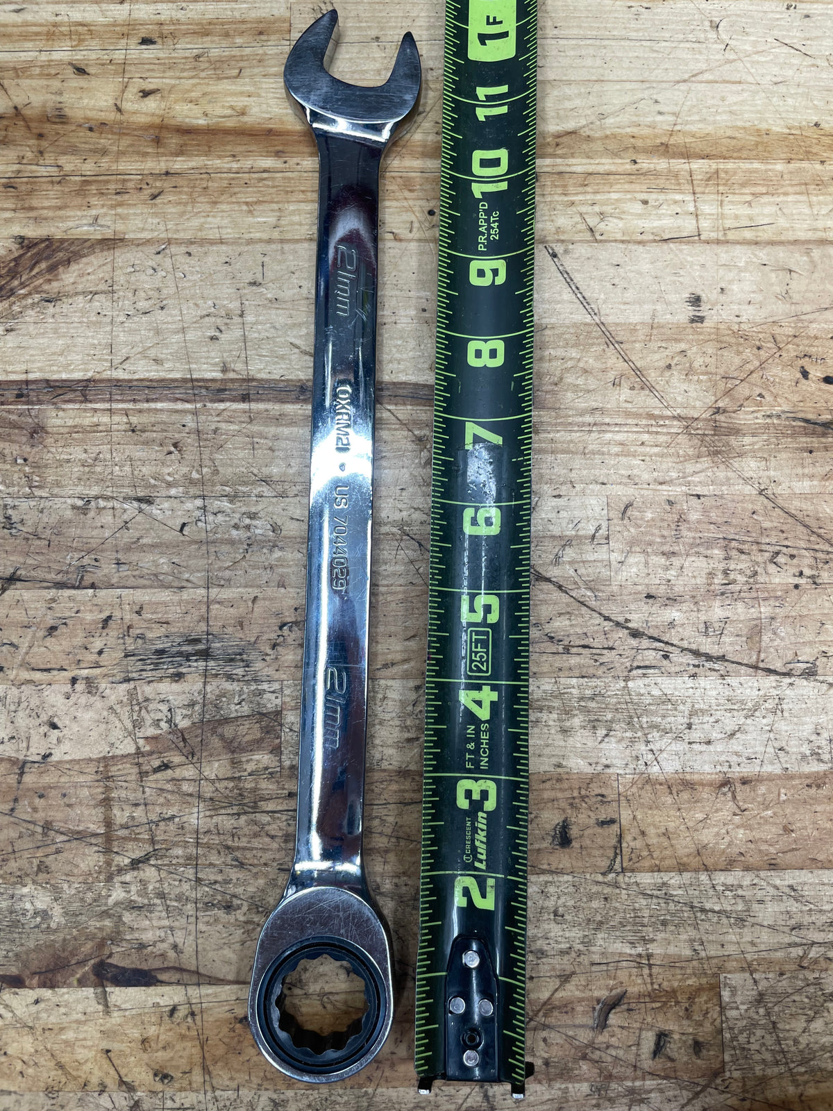 Snap On 21mm Ratcheting Combo Wrench USA OXRM21