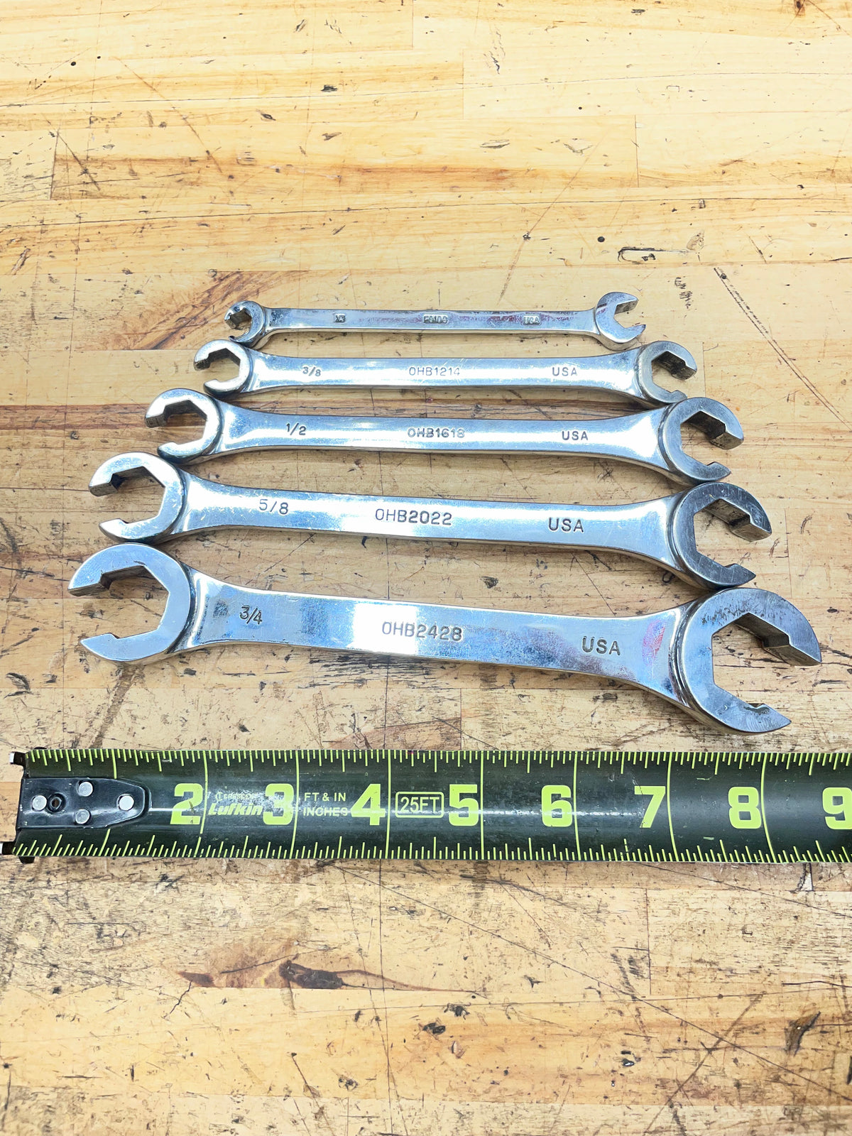 Mac Tools SAE Flare Line Wrench Set* 5pc 5/16”-7/8” USA