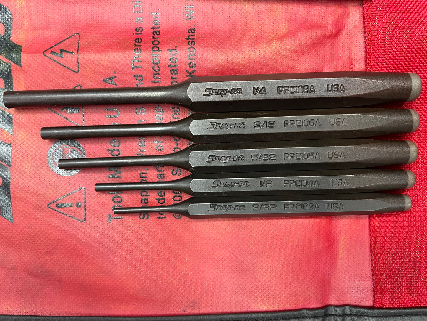 Snap On Punch/Chisel Set 15pc USA PPC715BK
