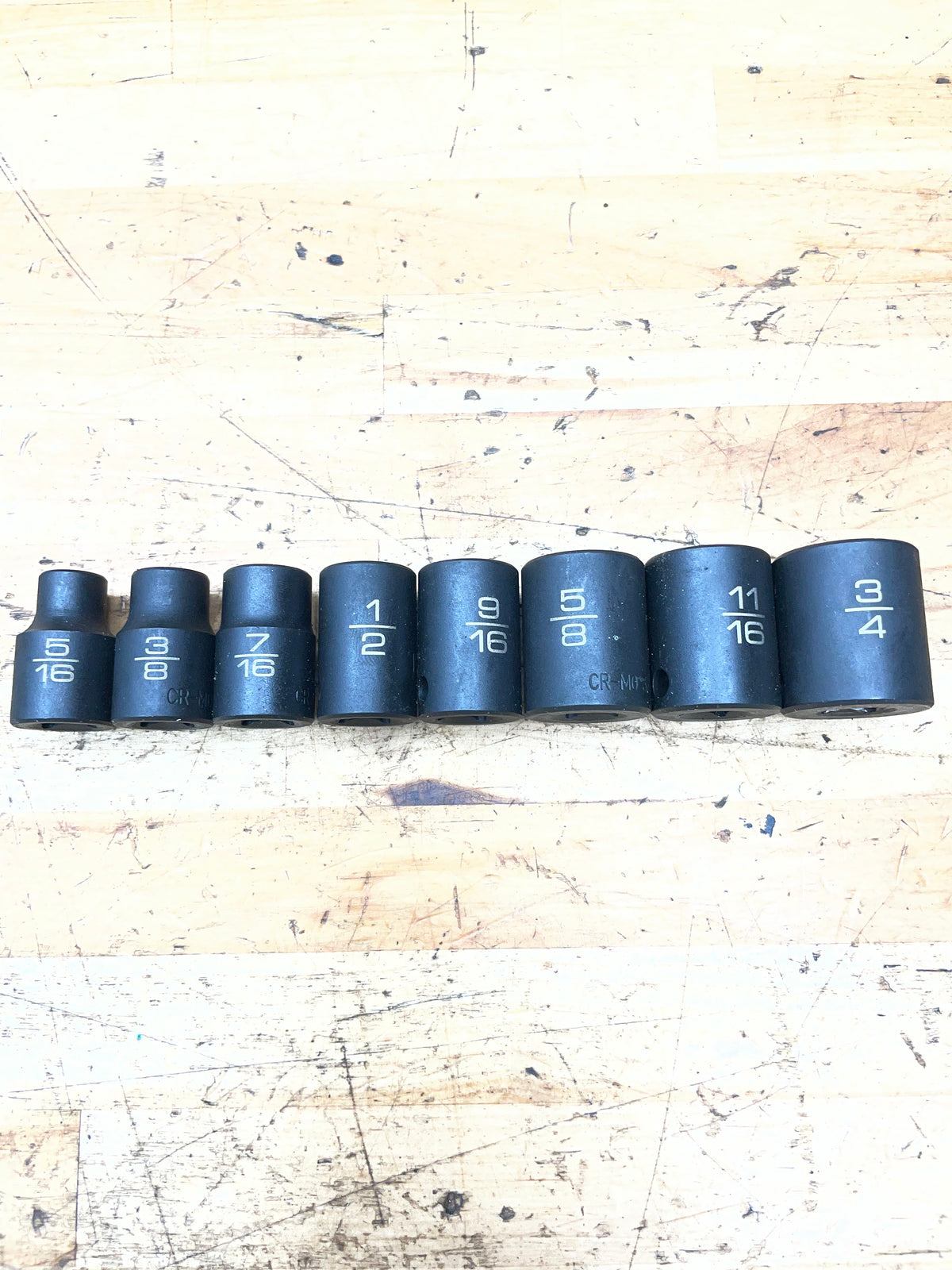 Matco 3/8” SAE Shallow Impact Socket Set 5/16”-3/4” 8pc.