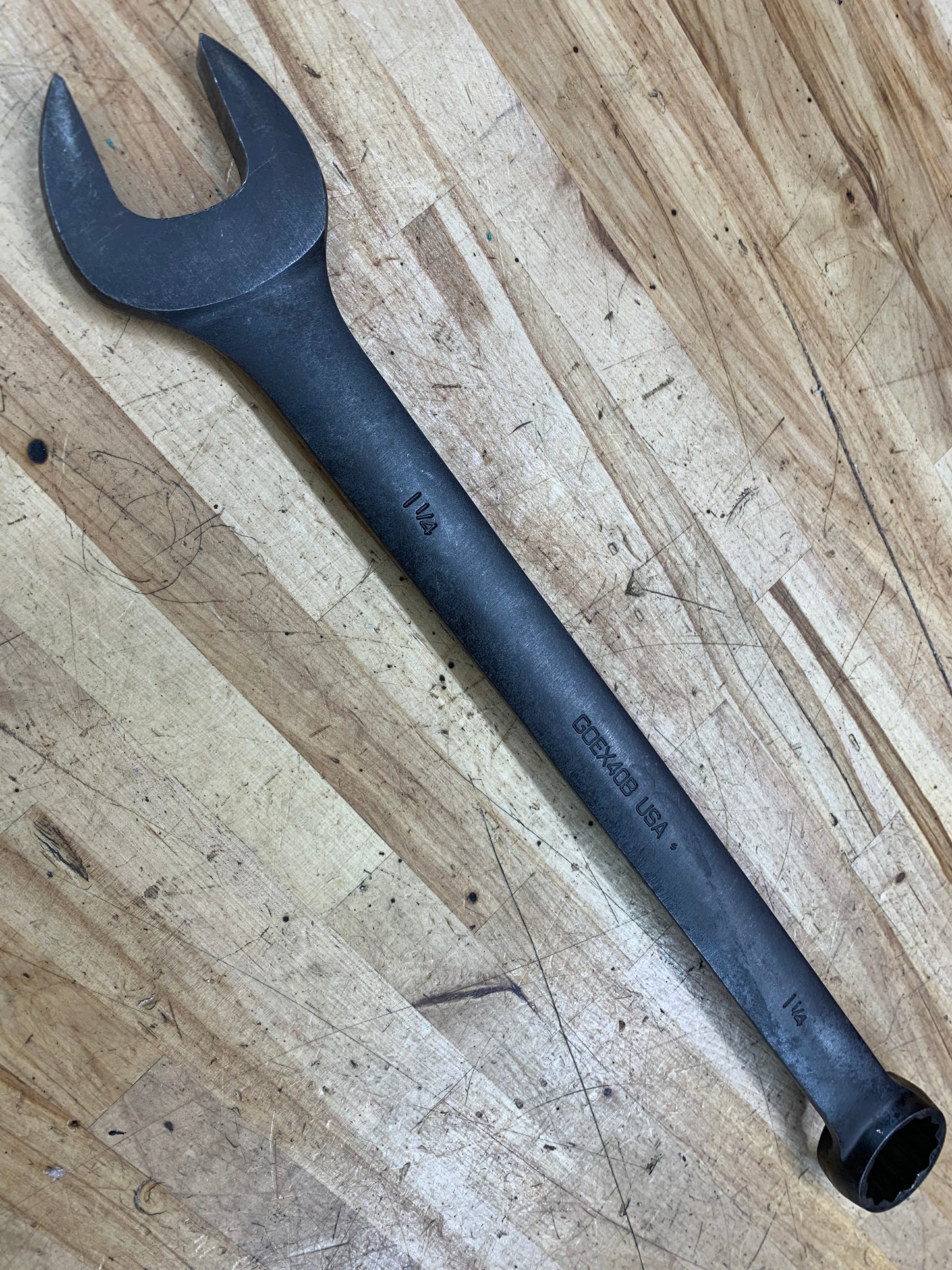Snap On 1-1/4" Combo Wrench Industrial Finish GOEX40B