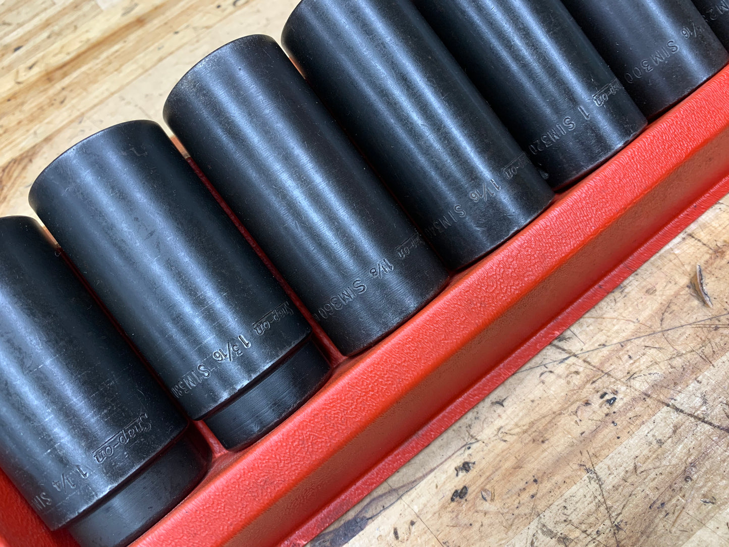Snap On 1/2" SAE Impact Deep Socket Set 13pc USA 313SIMA