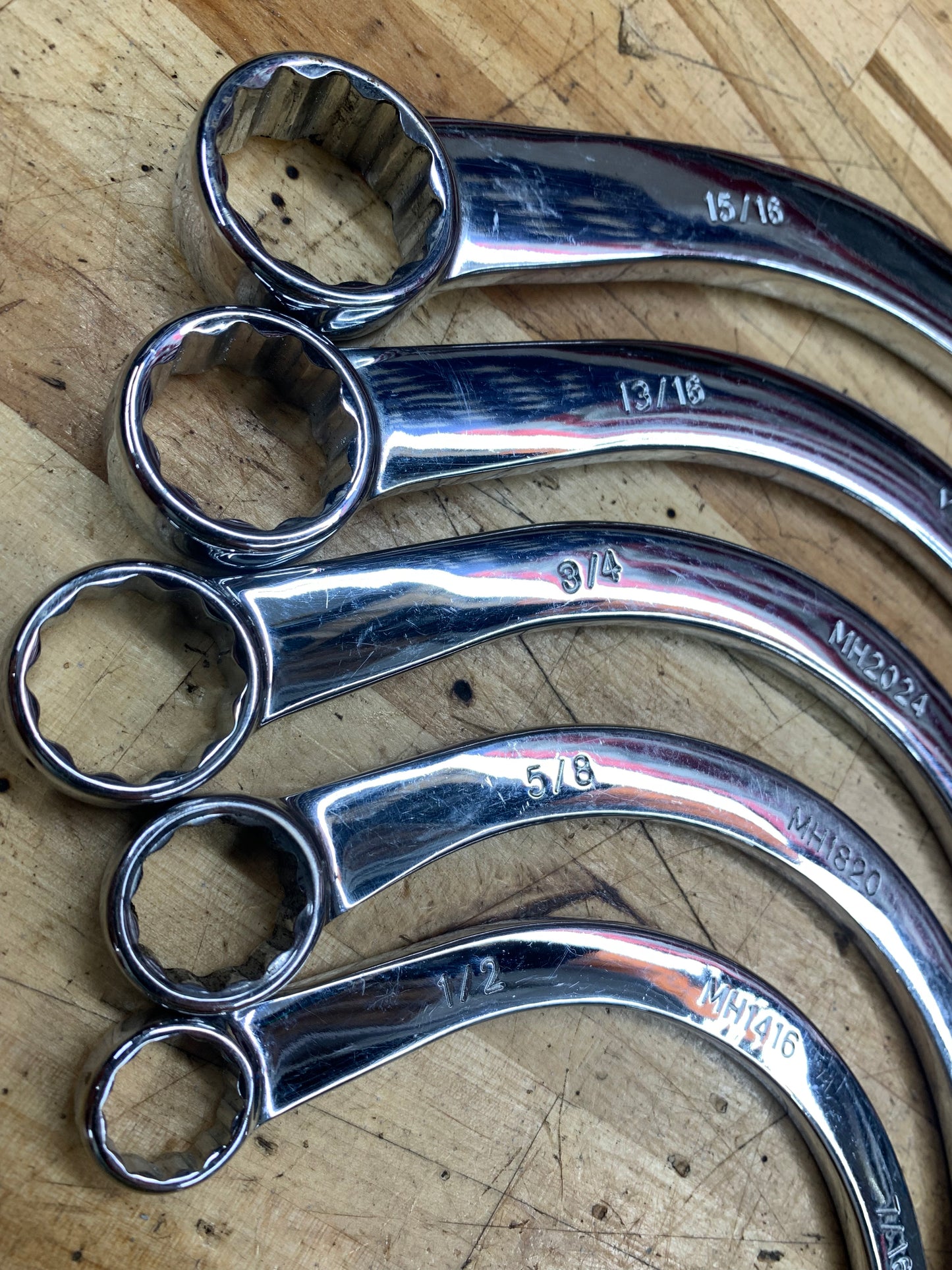 Matco SAE Half Moon Obstruction wrench set 5pc SMH5T