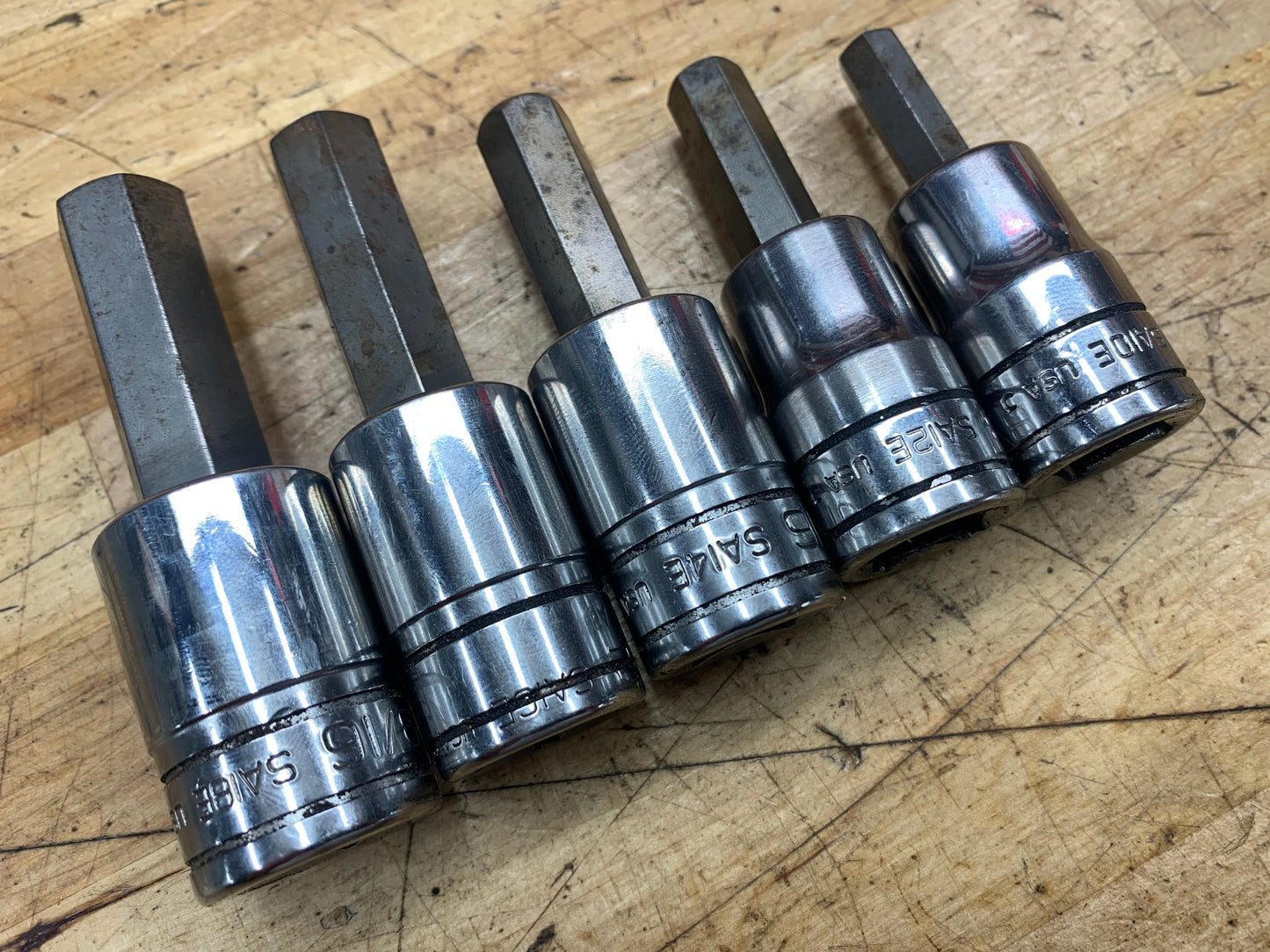 Snap On SAE 1/2” Hex Allen Socket Set 5pc