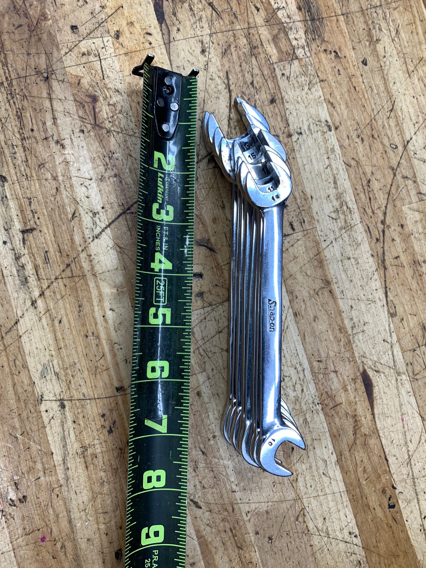 Snap On Metric Four Way Angle Open Wrench Set 8pc USA 10-17mm