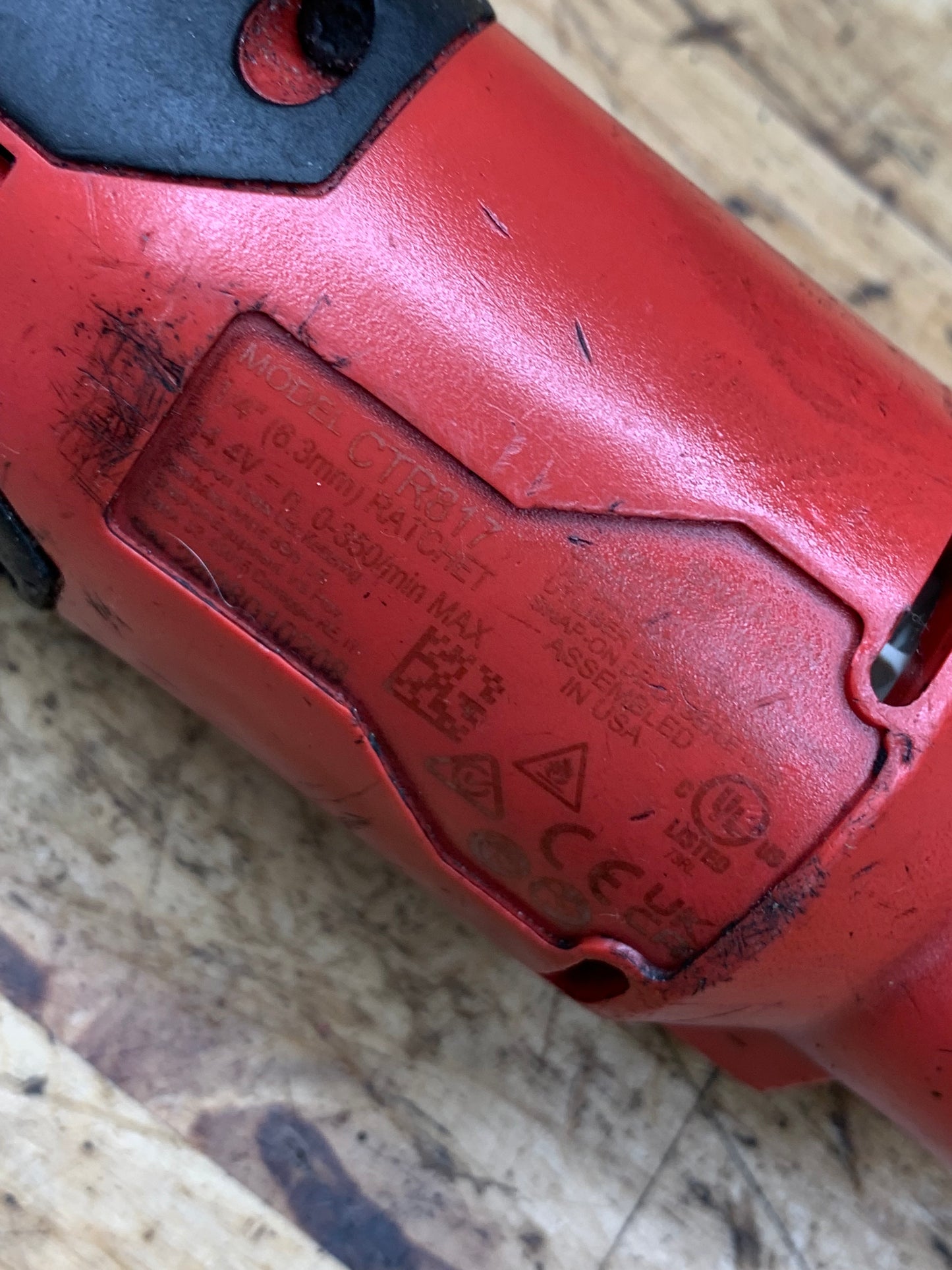 Snap On 1/4” Long Neck Ratchet 14V CTR817