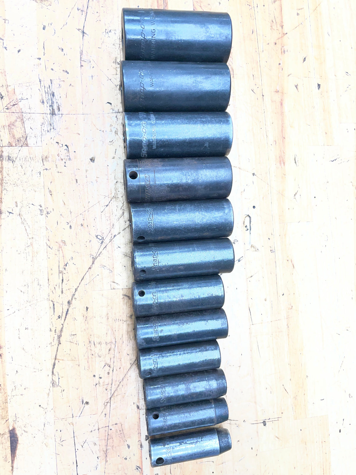 Snap On 3/8” SAE Deep Impact Socket Set 12pc. 5/16”-1” USA 212SIMFYA