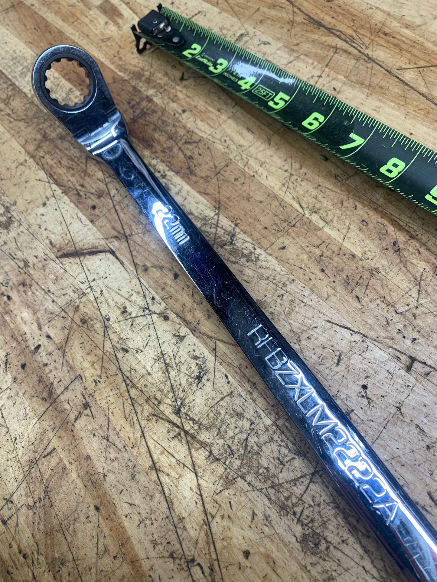 Matco 22mm Long Flex Head Ratcheting Wrench RFBZXLM2222A