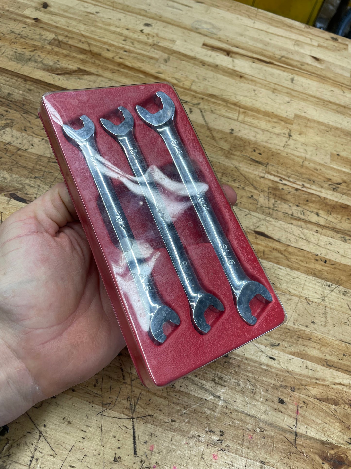 Mac SAE Speed Flare Wrench Set RARE 3pc 5/16”-5/8” LIKE NEW