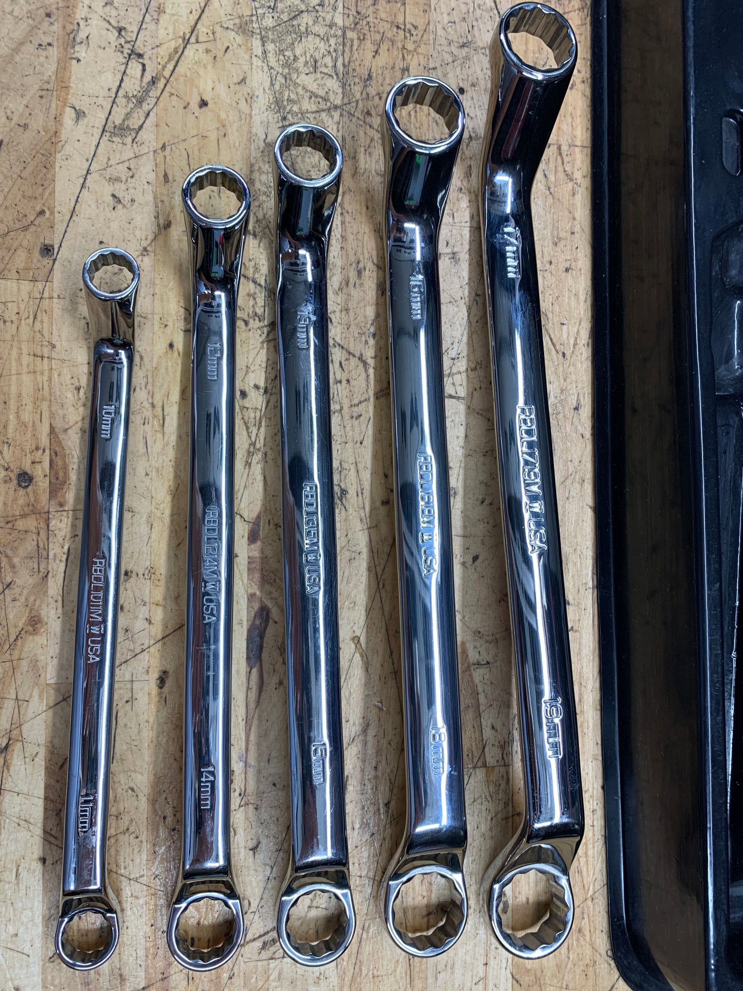 Matco Metric Deep Offset Box Wrench Tray Set USA SRBDLM5TA