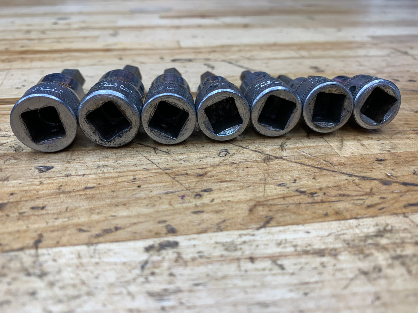 Snap On 3/8” Metric Hex Bit Socket Set 7pc USA 207EFAMY