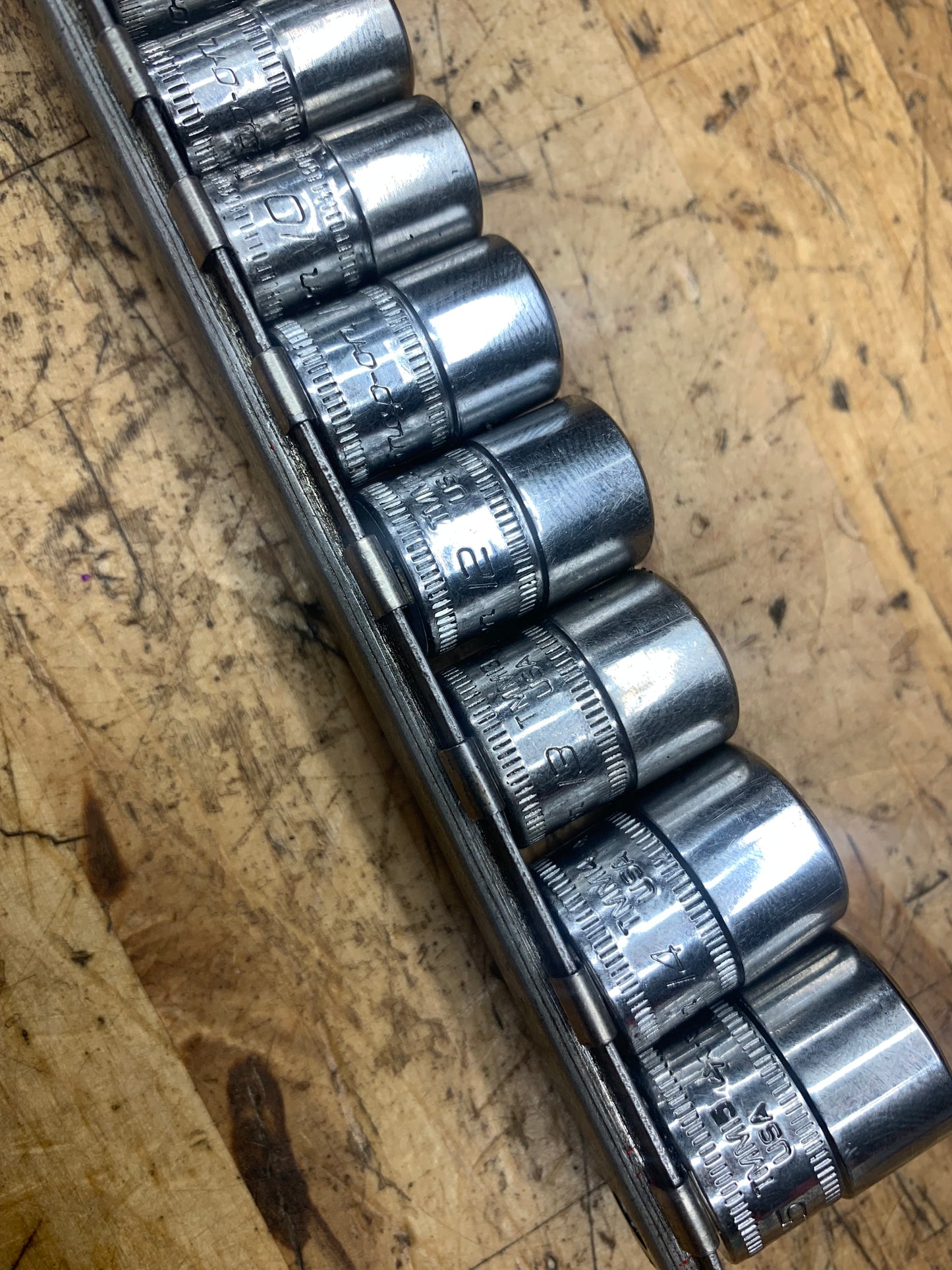 Snap On 1/4" Metric Shallow Socket Set 13pc USA 113TMMY