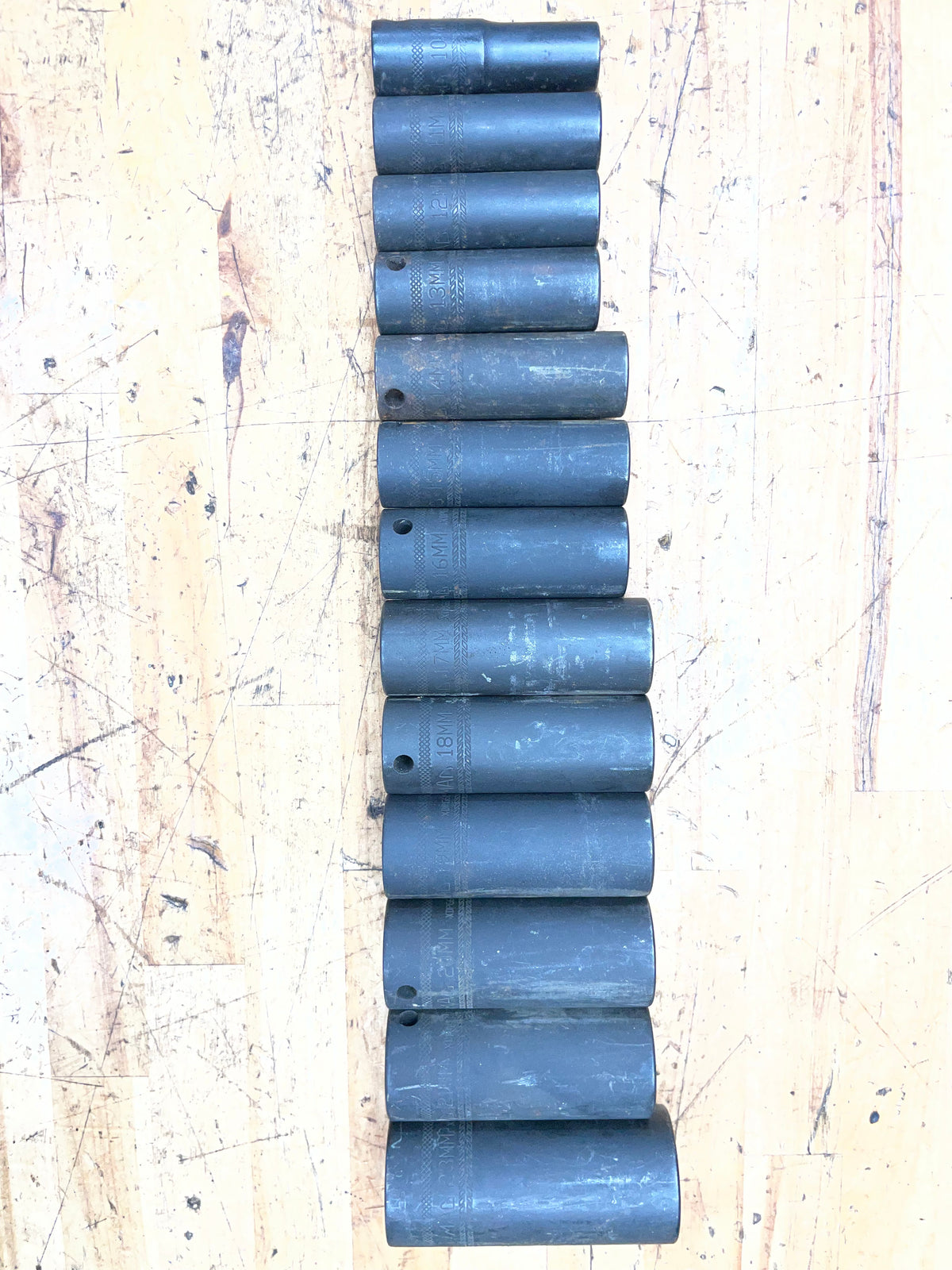Mac Tools 3/8” Metric Impact Deep Socket Set 13pc 10-23mm SXDPGM146BR*