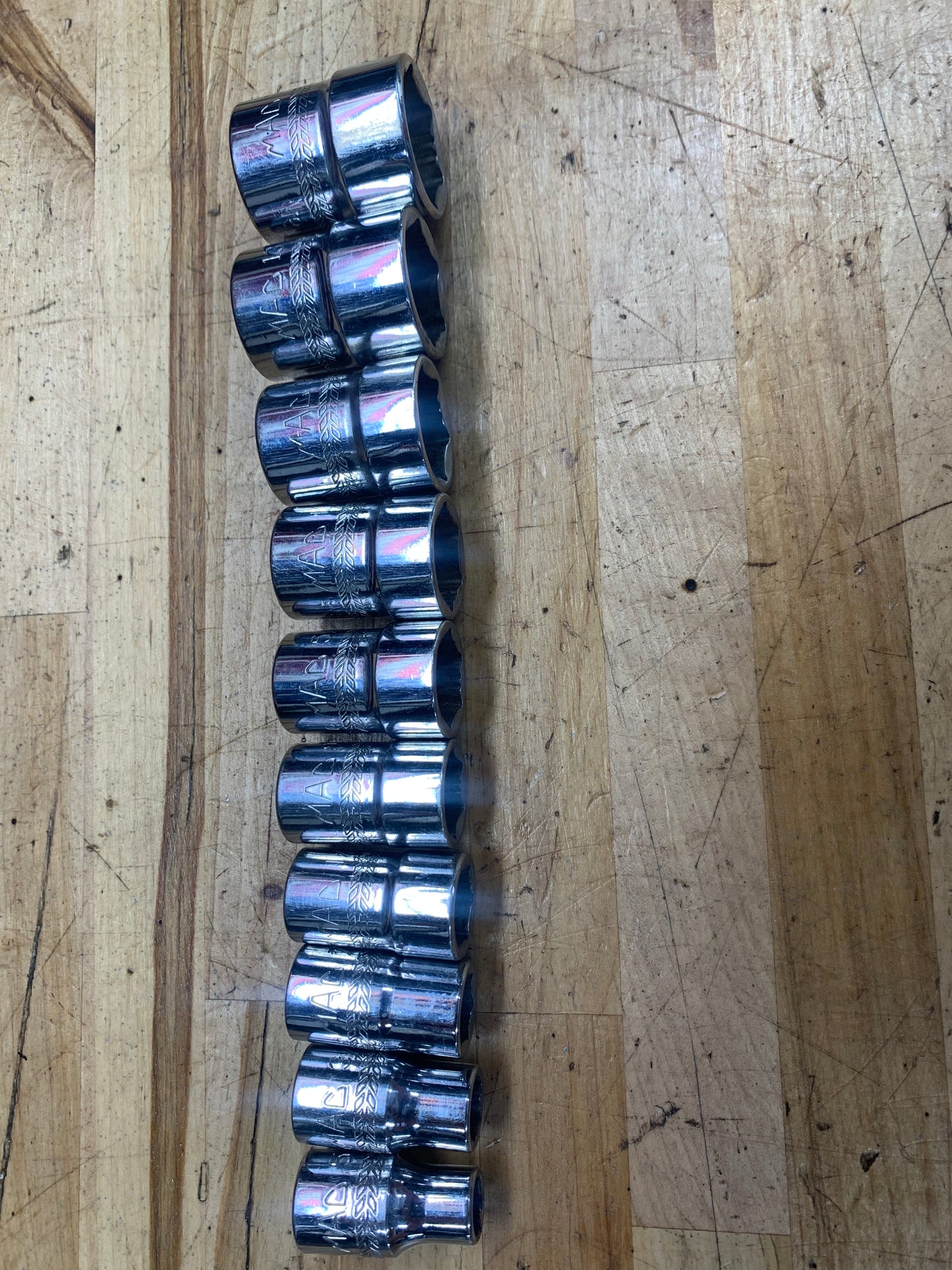 Mac Tools 3/8" SAE Shallow Socket Set 10pc 6pt