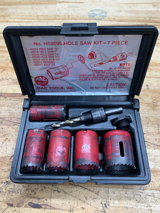 Mac Tools Hole Saw Kit USA HS9595