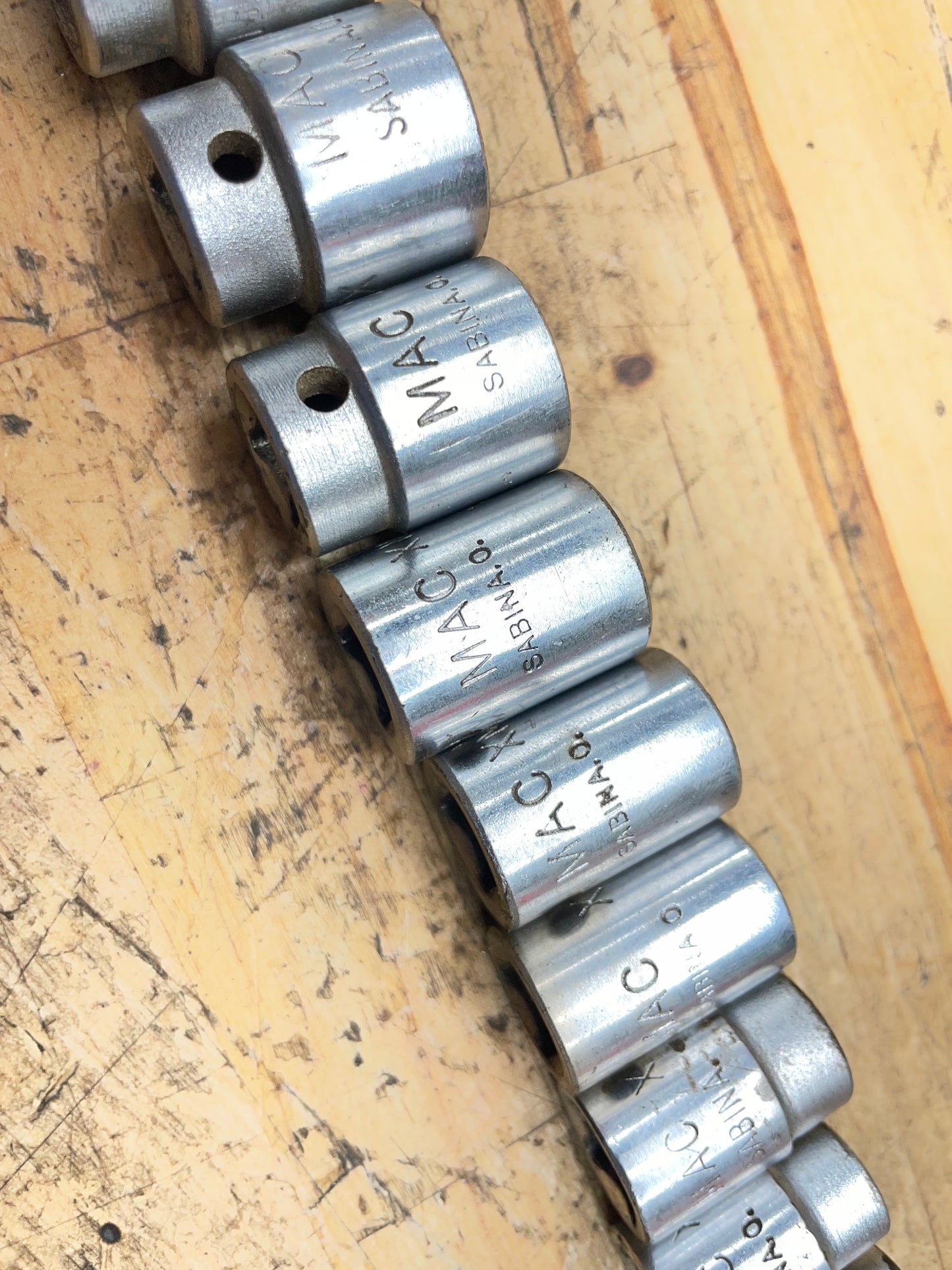 Mac 3/8” Metric Shallow Socket Set 13pc 7-19mm USA