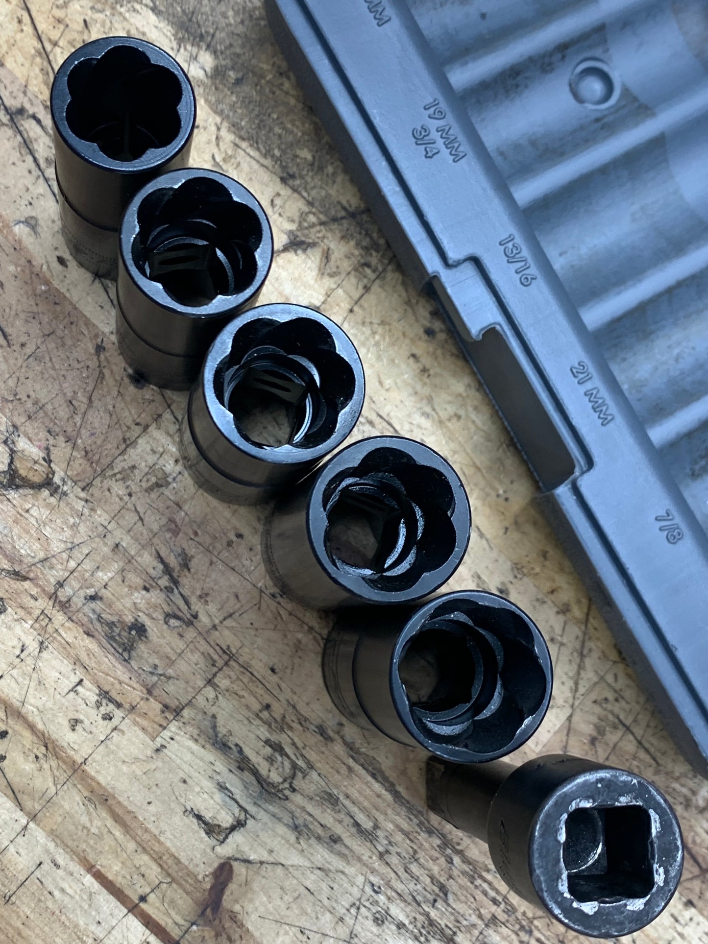 Blue Point Wheel Flip/ Extractor Socket Set 6pc USA LSR1500