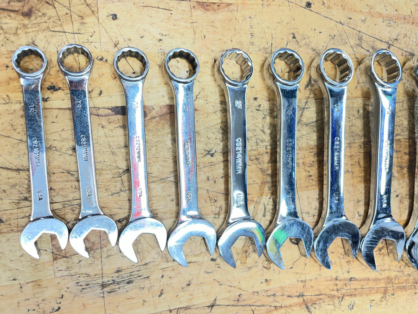 Mac Tools Metric Stubby Wrench Set 10pc 10-19mm USA SXSM102PTR