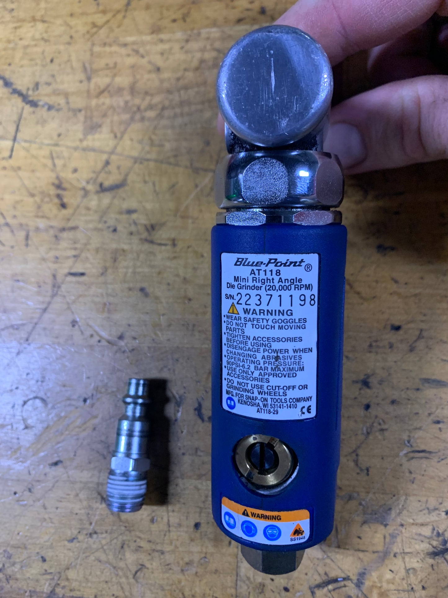 Blue Point 90 Die Grinder, Pneumatic AT118