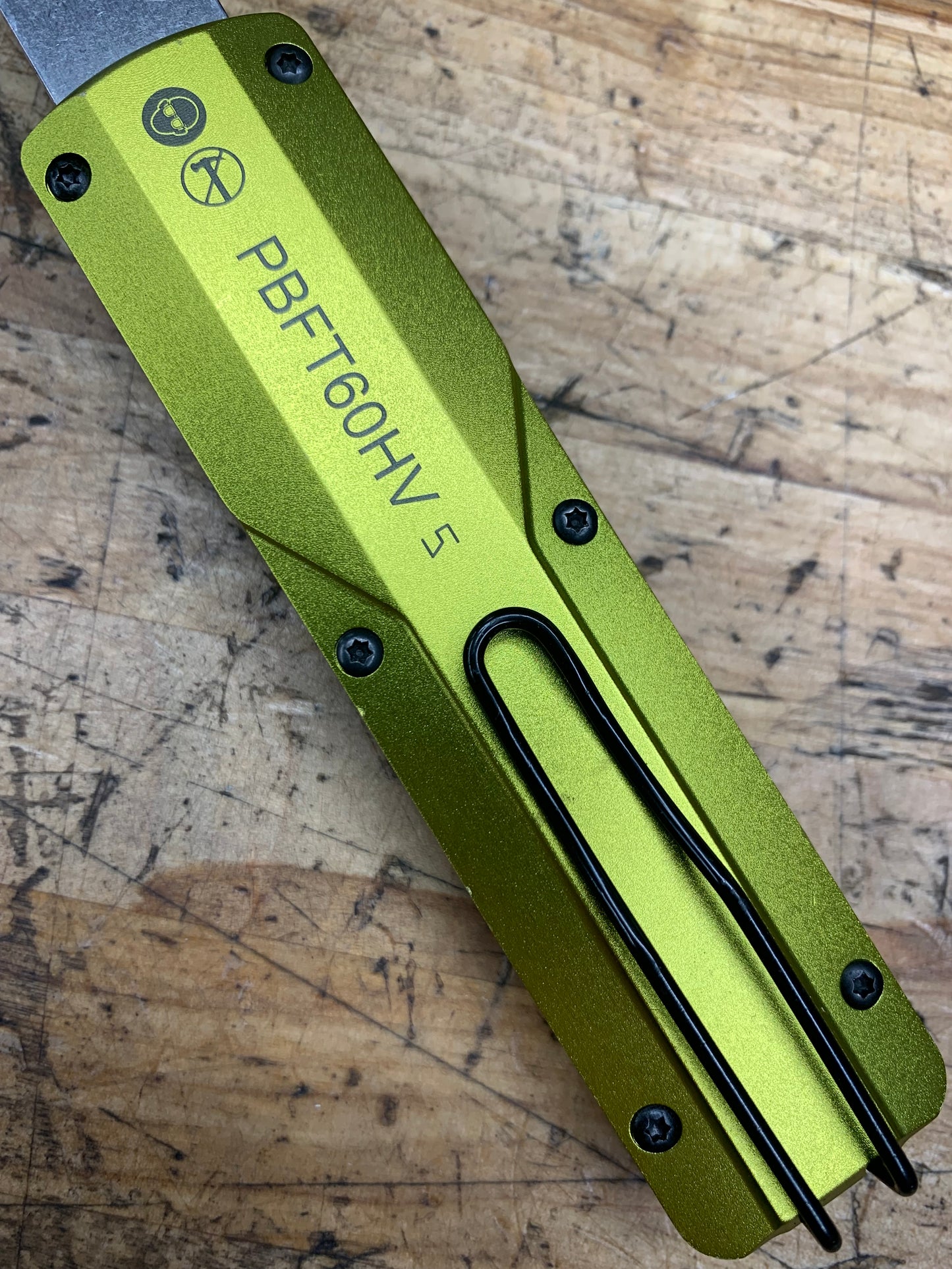 Snap On OTF Hiviz Yellow Retractable Clip Removal Trim Panel Tool BRAND NEW PBFT60HV