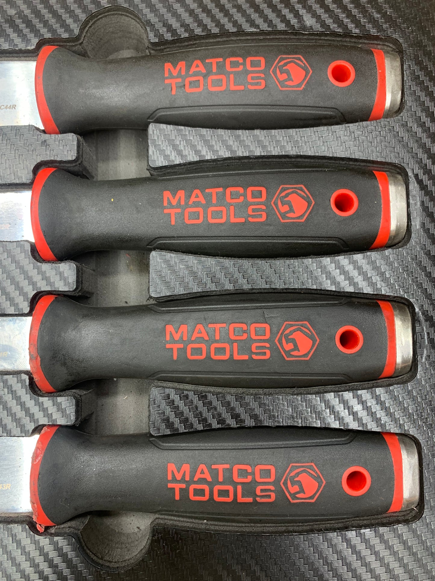 Matco 4pc Striking Scraper Set Foam Tray MSSC4R