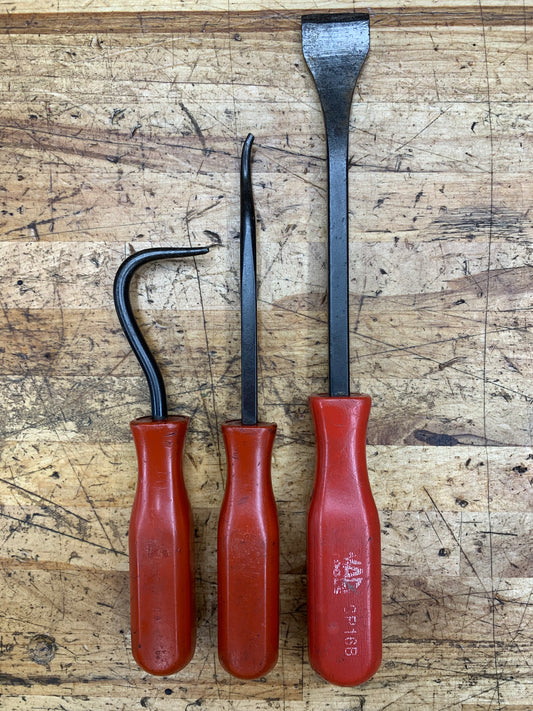 Mac Tools 3pc Bundle: Gasket Scraper, Cotter Pin Puller, Radiator Hose Pick USA