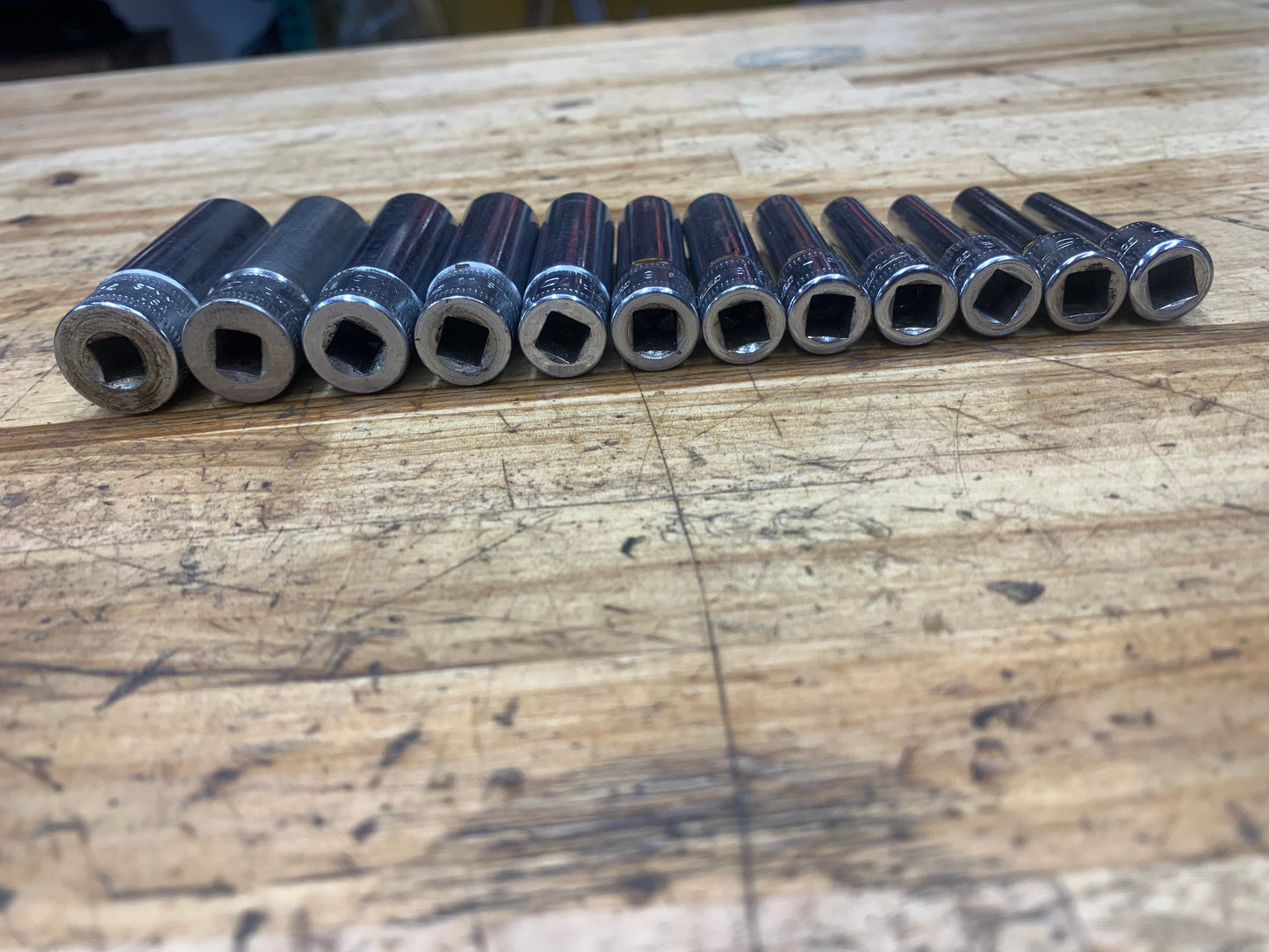 Snap On 1/4" Metric Deep Socket Set 12pc USA 112STMMY