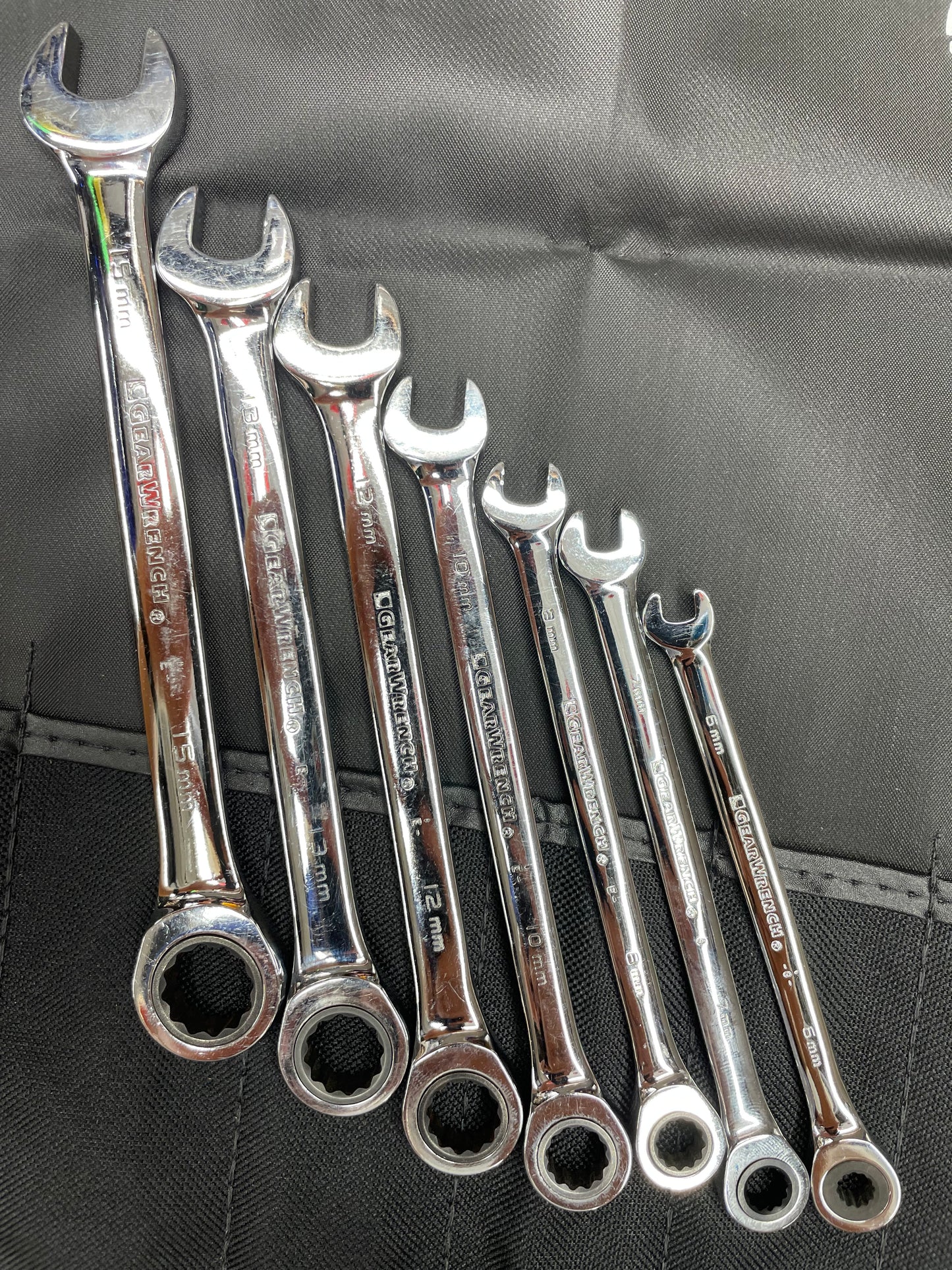Gearwrench Metric Ratcheting Combo Wrench Set 7pc 6-15mm BRAND NEW