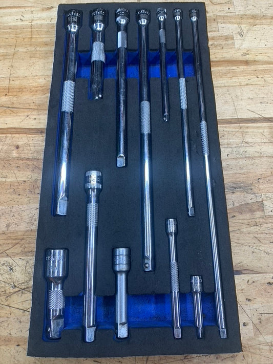 Blue Power* by Cornwell Extension Set 1/4, 3/8 & 1/2" Foam Tray CBPE12ST