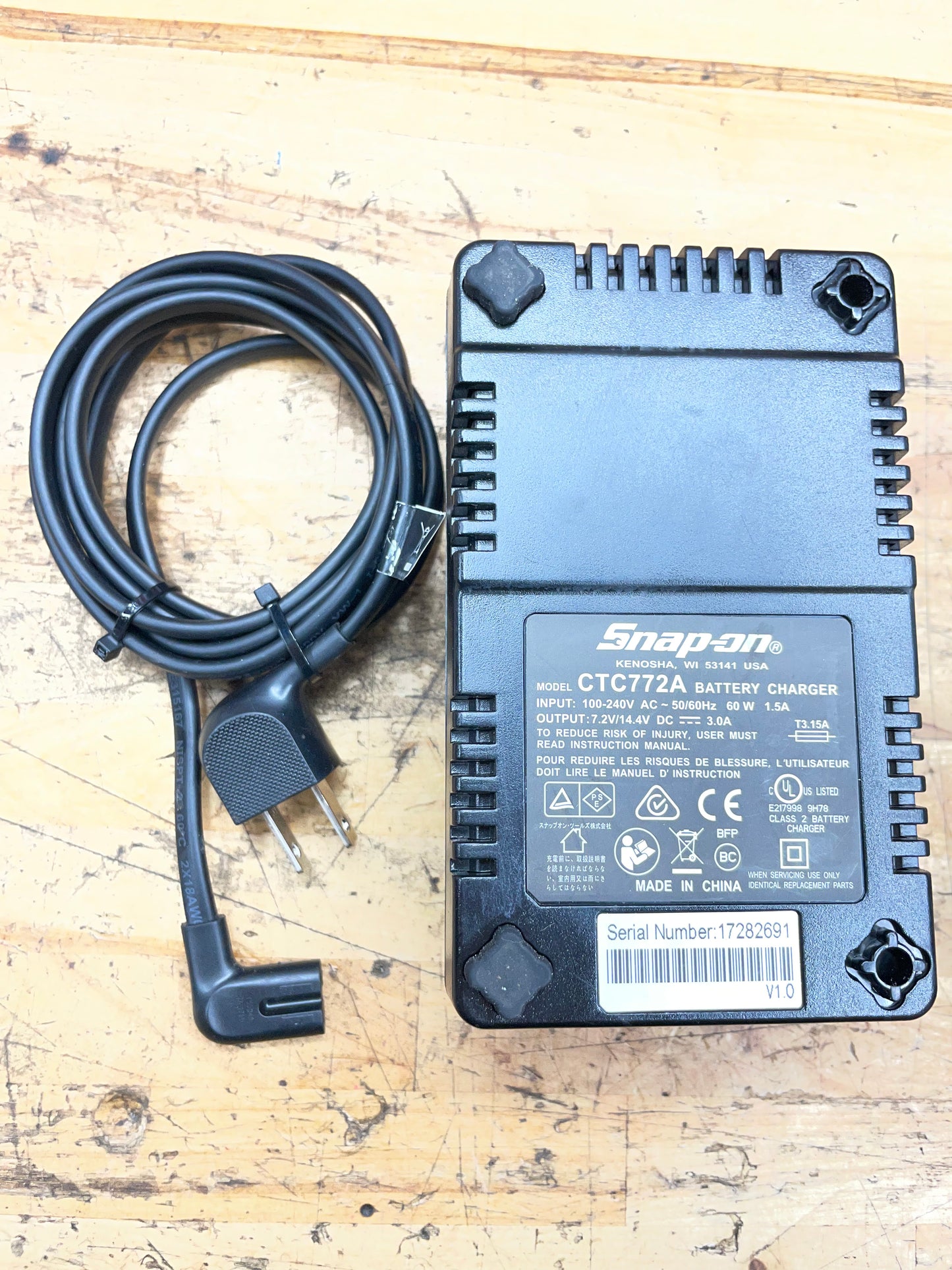 Snap On 14.4v Battery Charger CTC772A