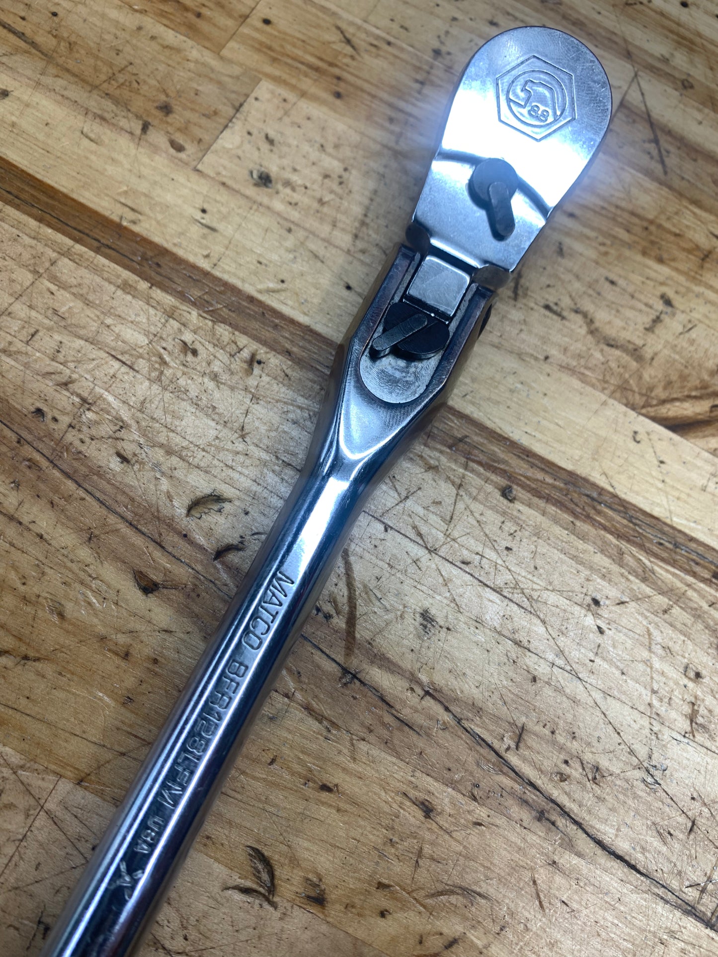 Matco 3/8" Locking Flex Head Ratchet USA BFR128LFM